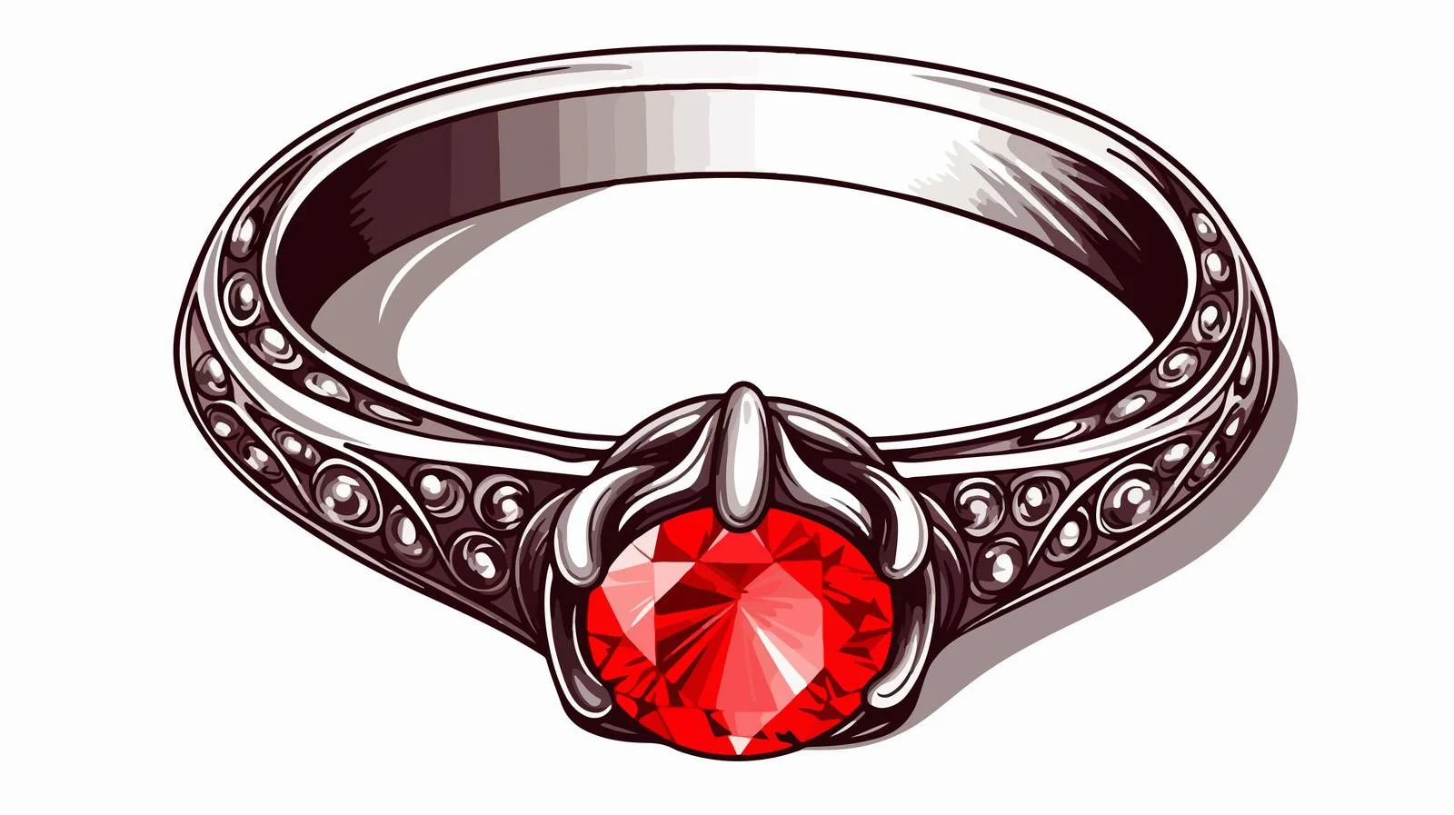 Cartoon Magic Ruby Illustration — free download from Dotvec