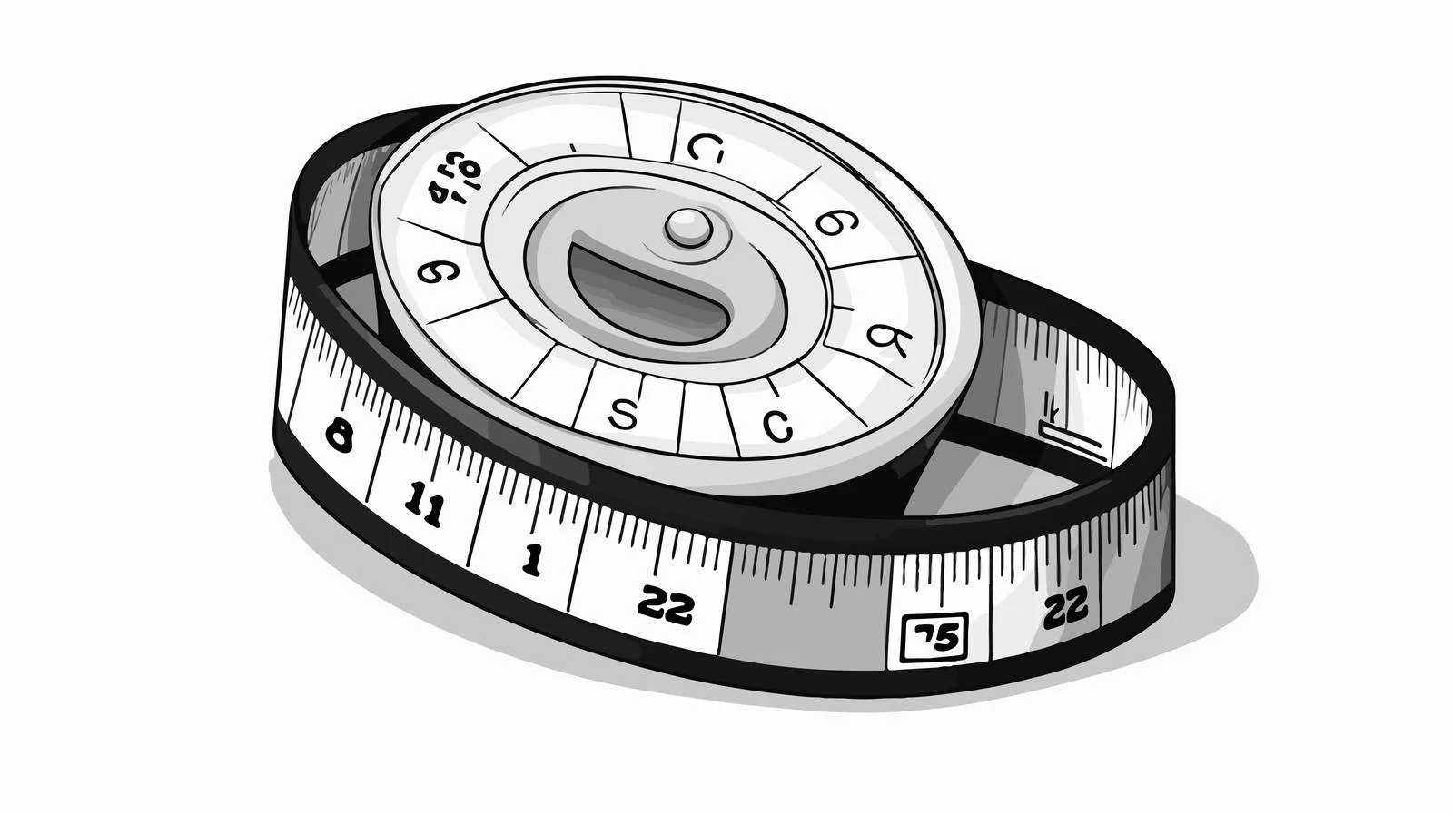 Cartoon Measuring Tap Sketch — free download from Dotvec