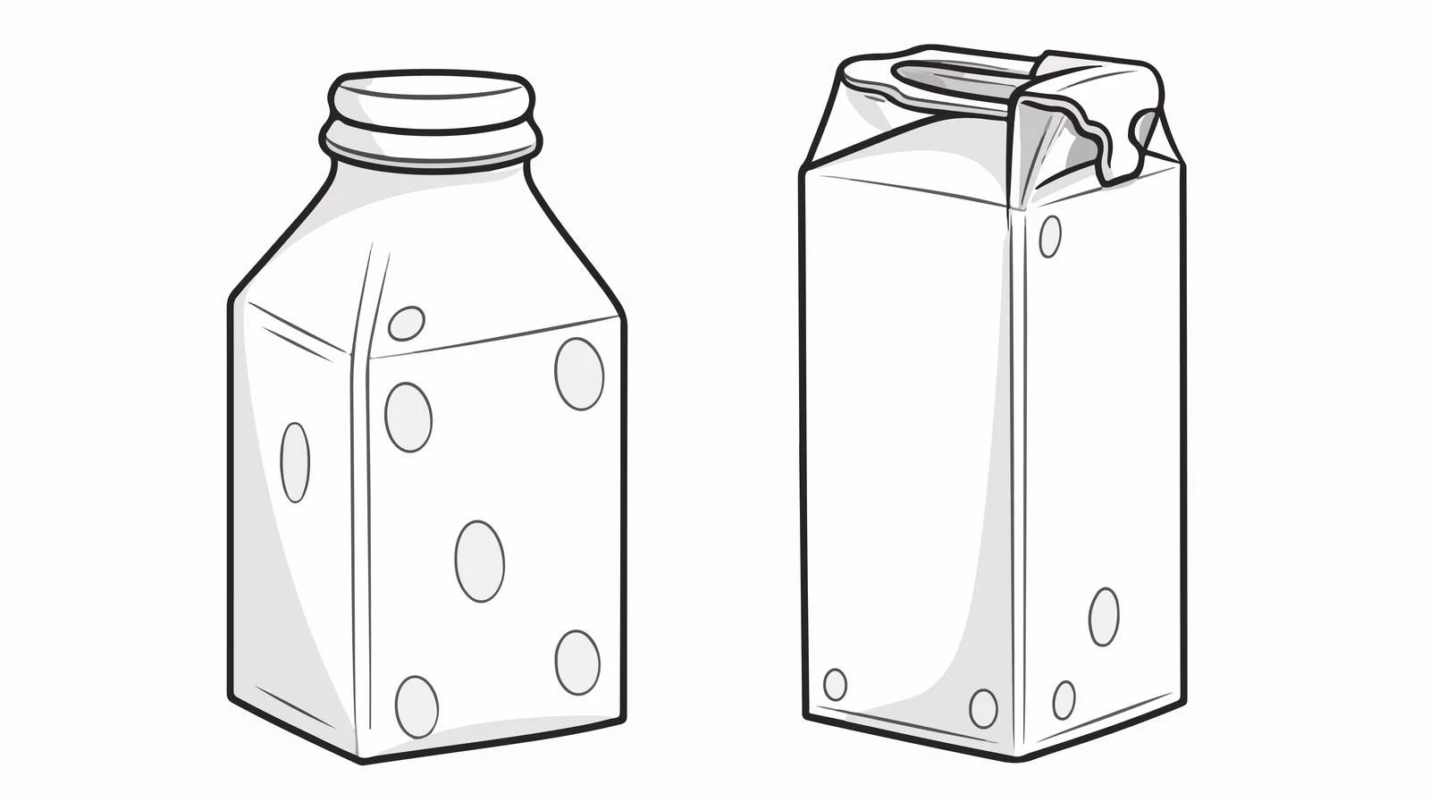 Hand-drawn Milk Carton Illustration — free download from Dotvec