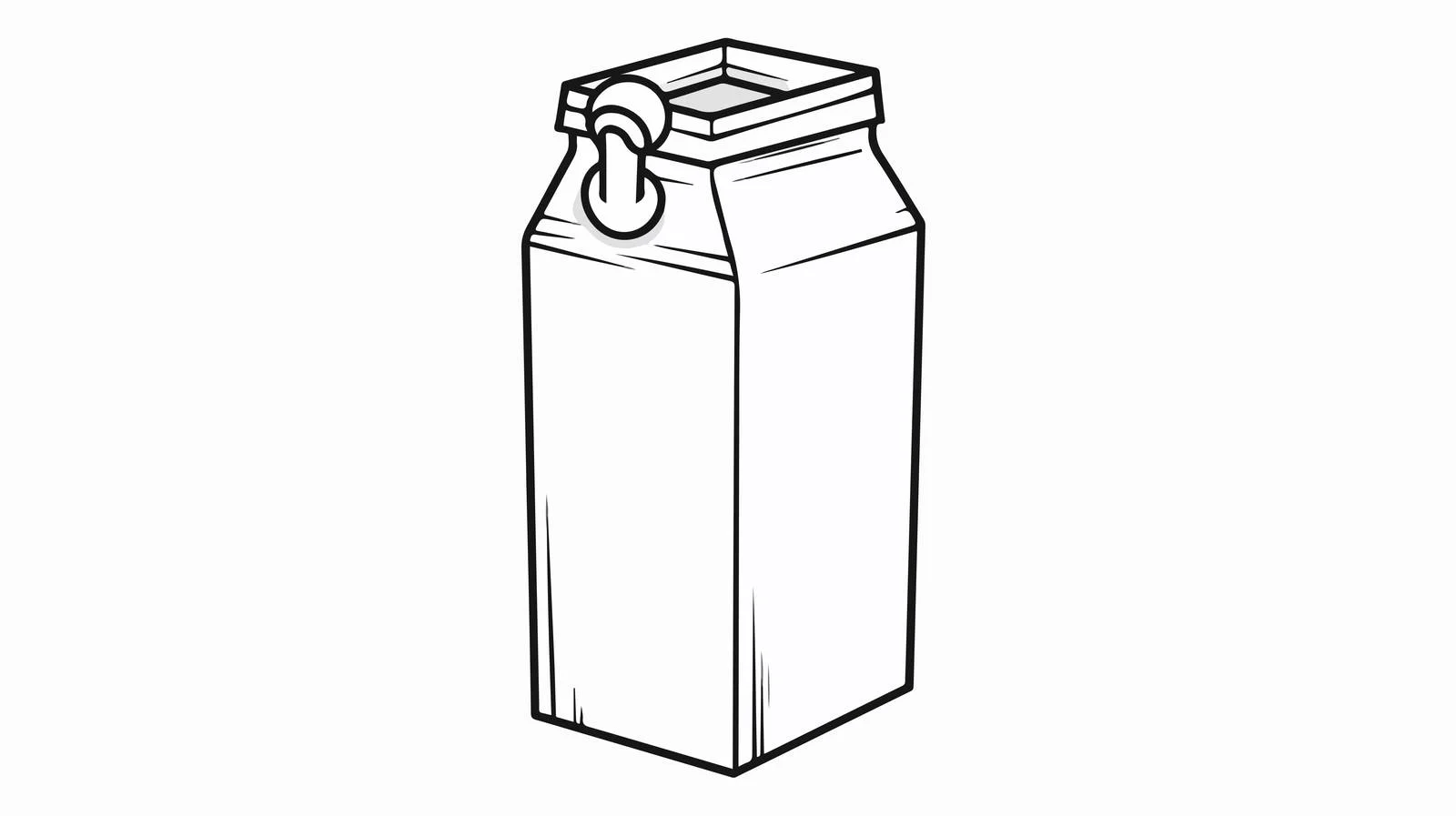 Hand-drawn Milk Carton Illustration — free download from Dotvec