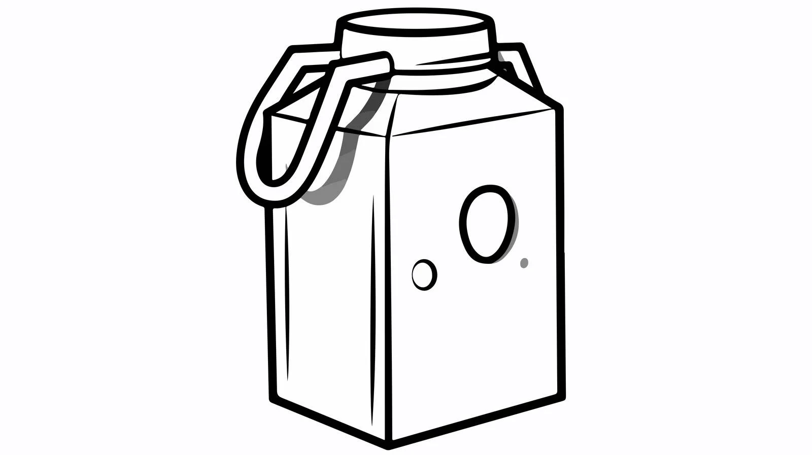 Cartoon Milk Carton Sketch — free download from Dotvec
