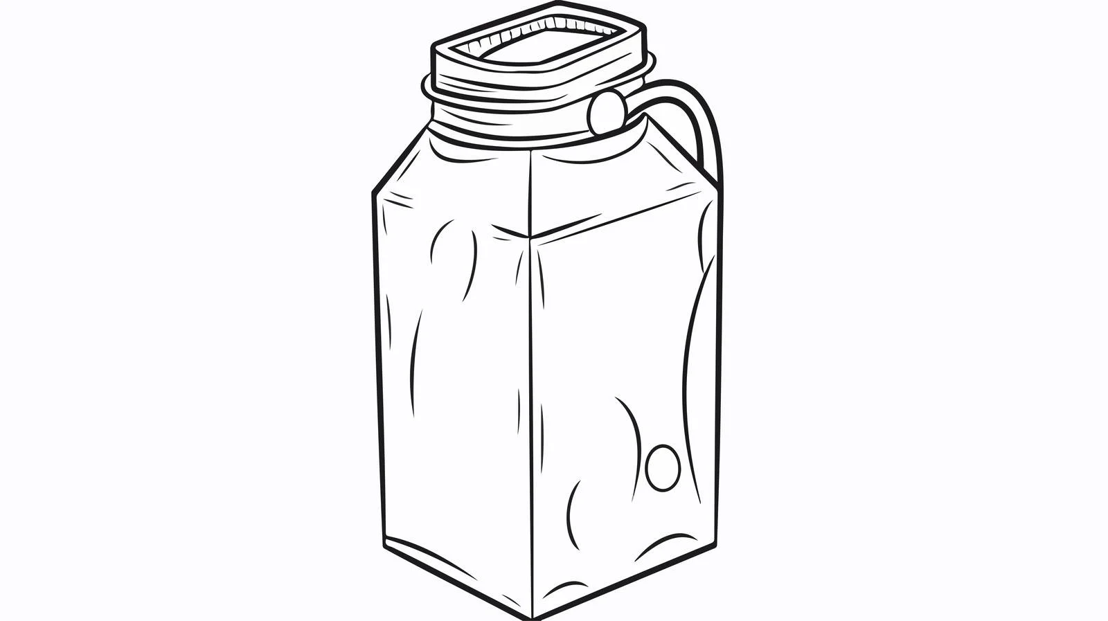 Cartoon Milk Carton Sketch — free download from Dotvec