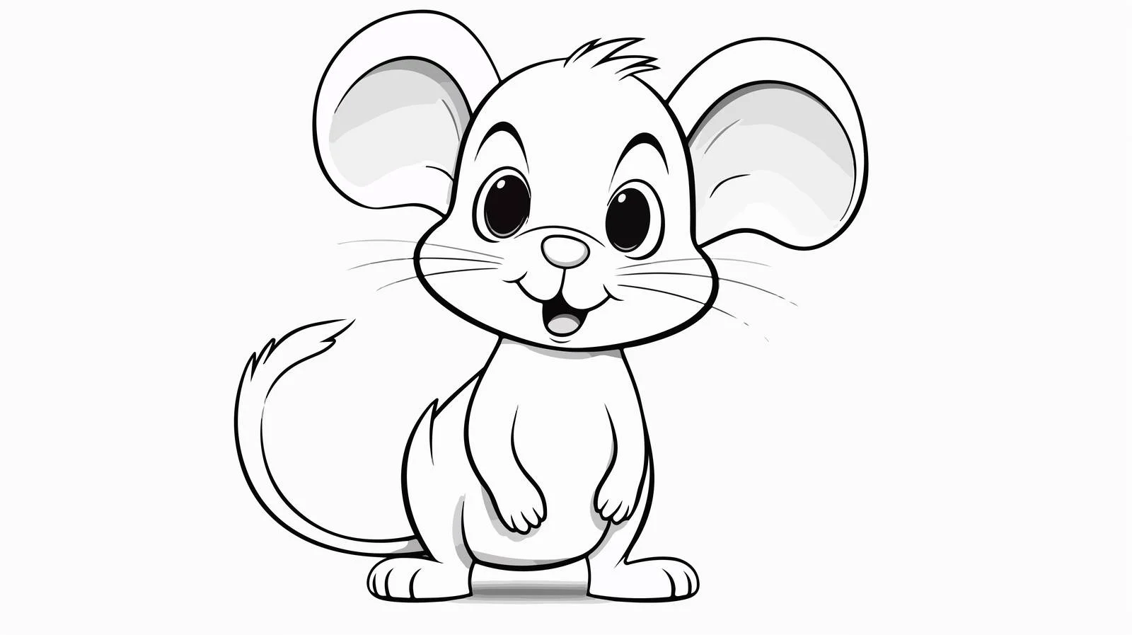Cartoon Mouse Illustration — free download from Dotvec
