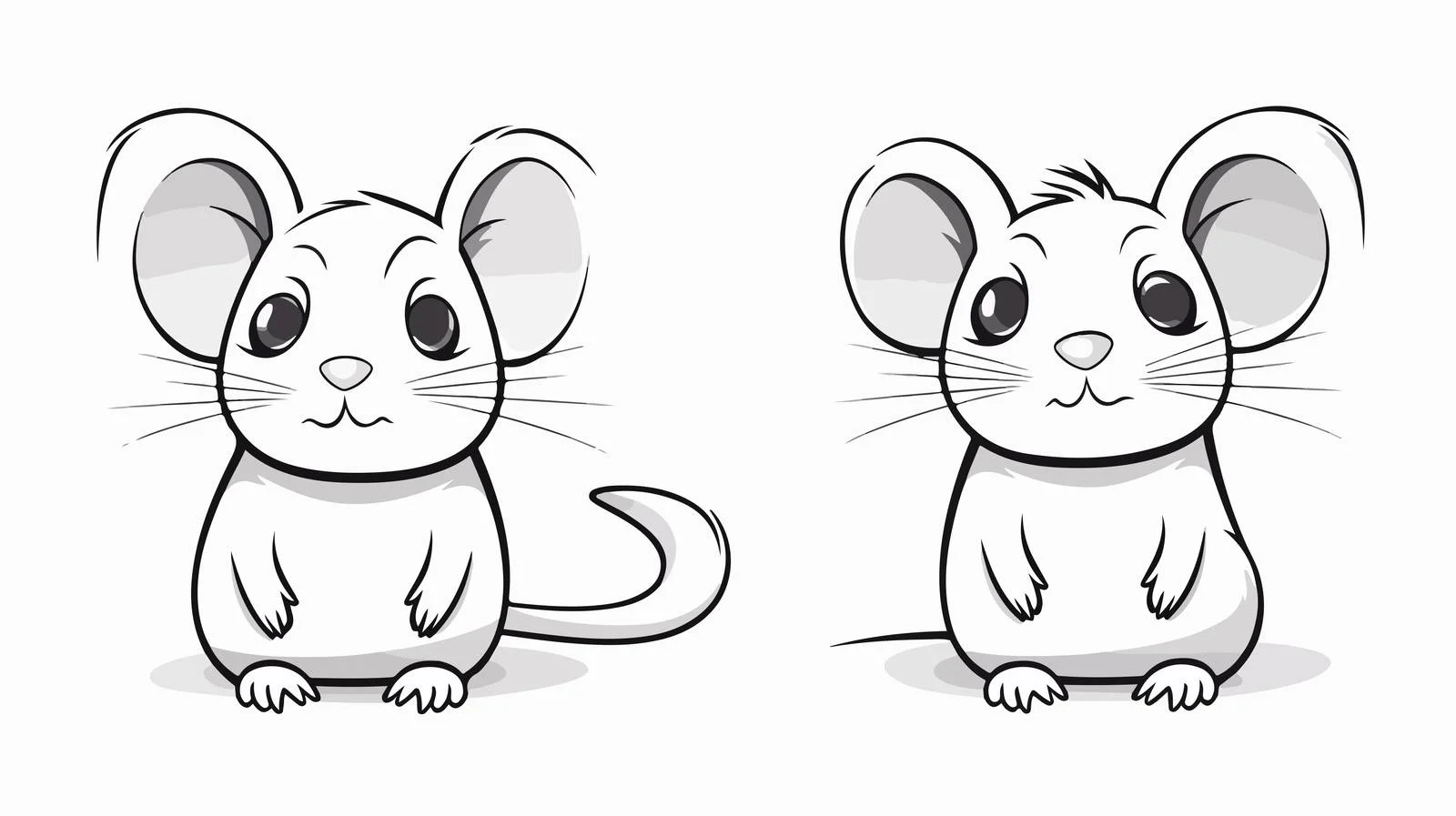 Whimsical Cartoon Mouse Illustration — free download from Dotvec