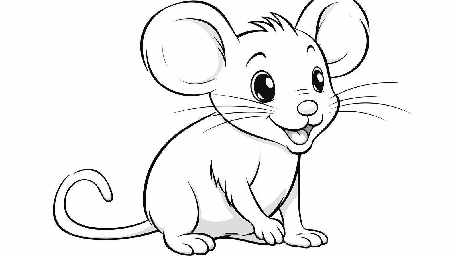 Quirky Cartoon Mouse Illustration — free download from Dotvec