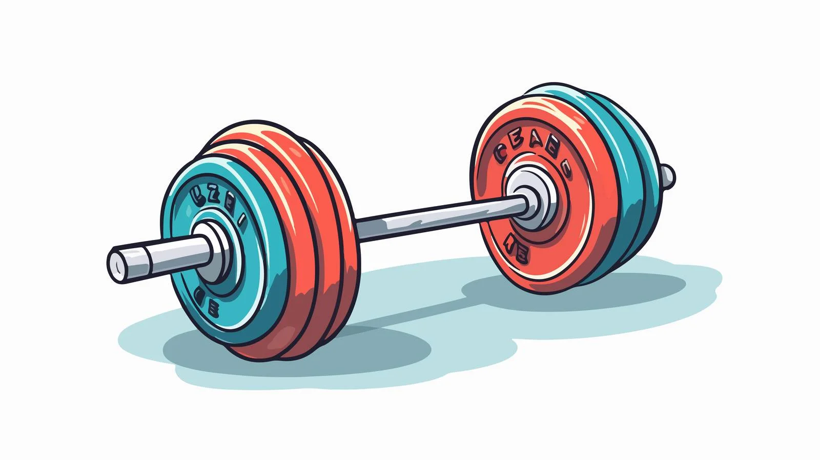 Cartoon Weighing One Ton Illustration — free download from Dotvec