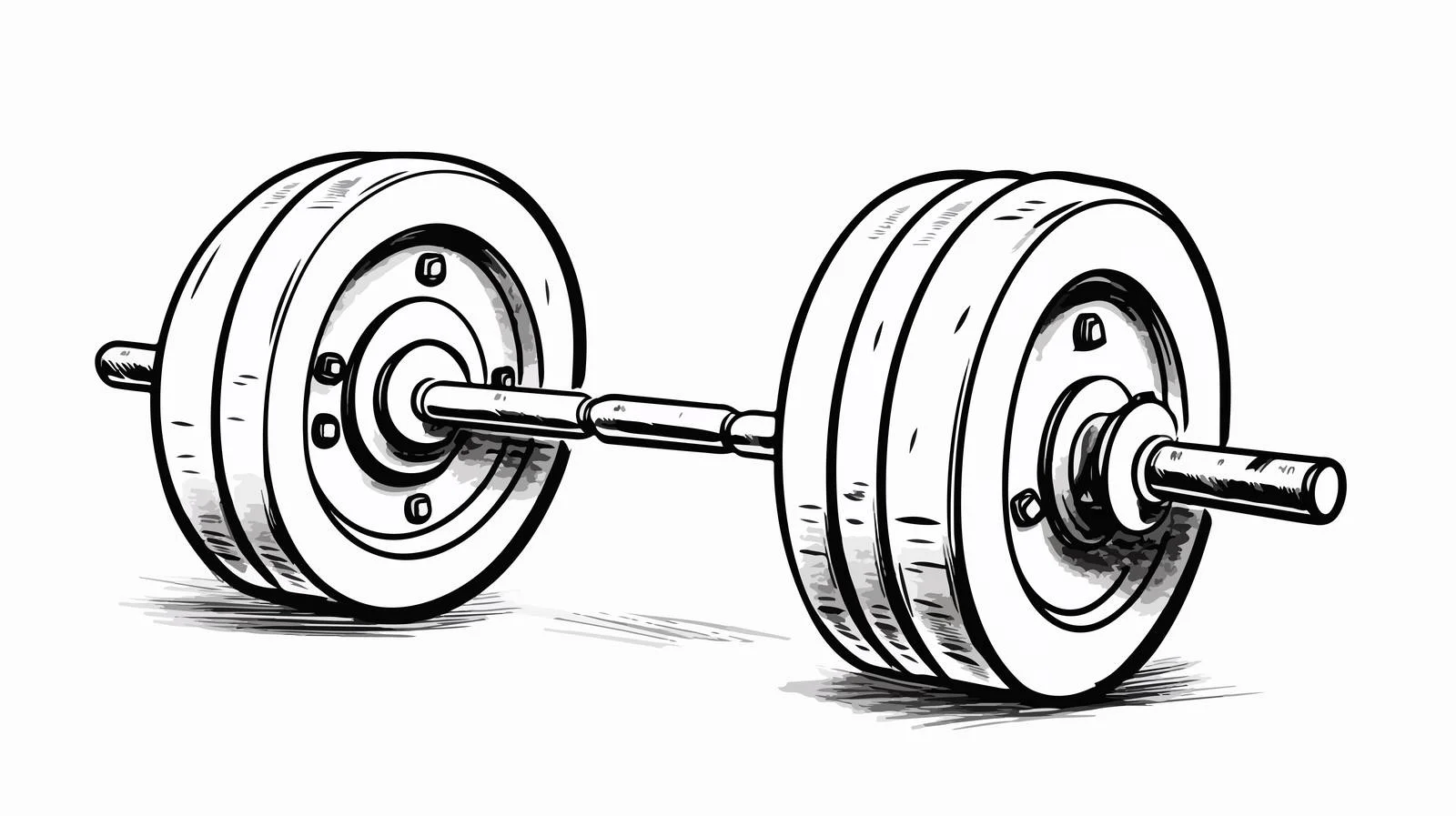 Cartoon One Ton Weighing — free download from Dotvec