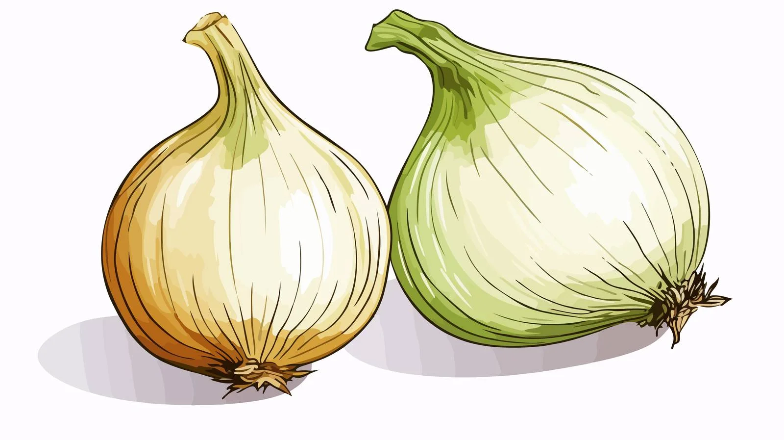 Cartoon Onion Illustration — free download from Dotvec