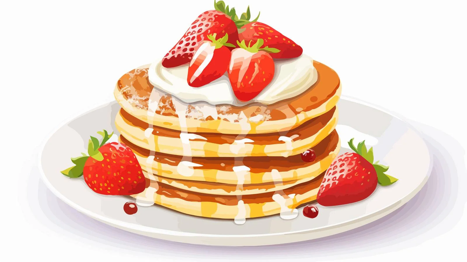 Whimsical Pancake Stack Illustration — free download from Dotvec