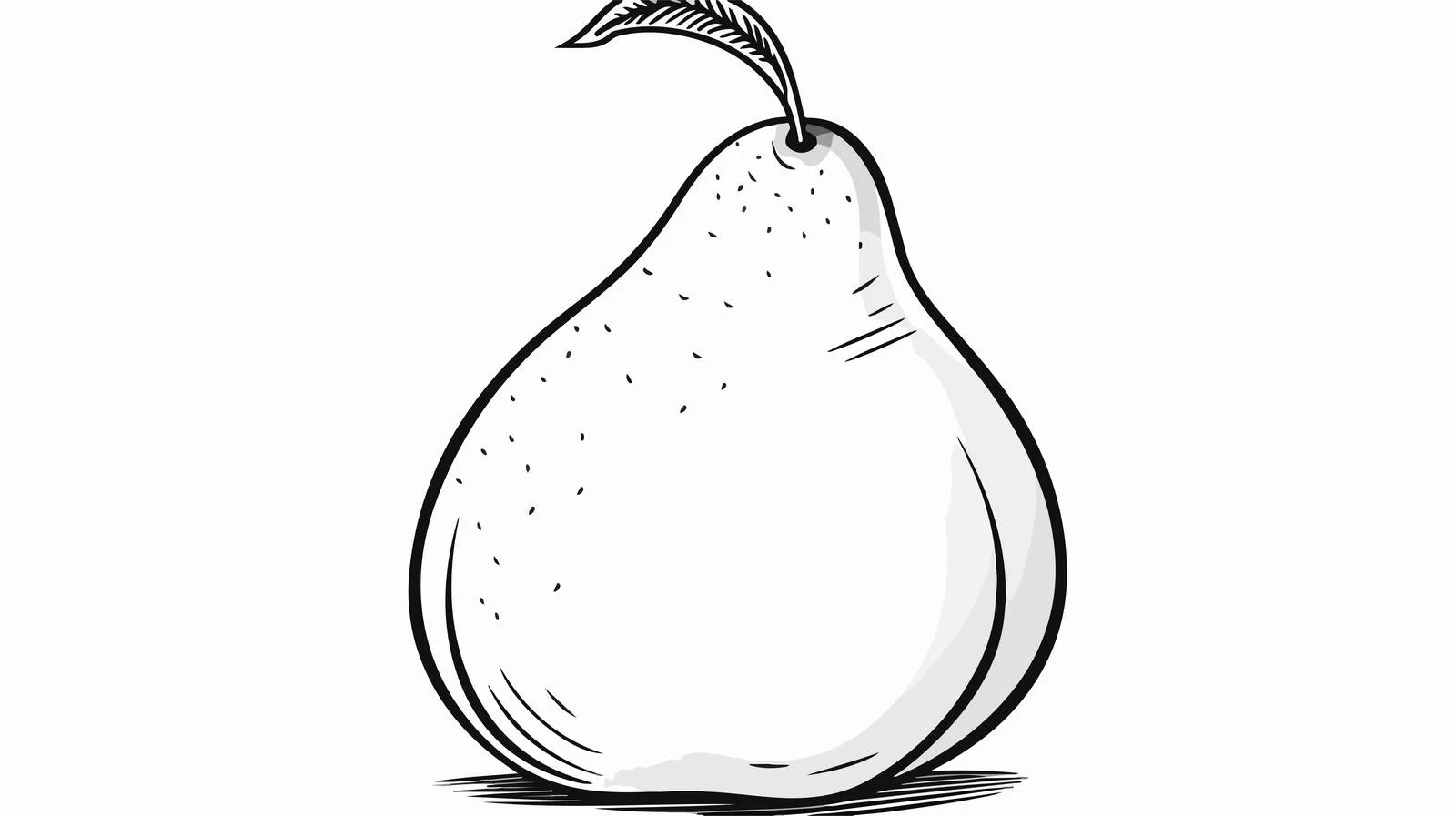 Hand-drawn Cartoon Pear Illustration — free download from Dotvec