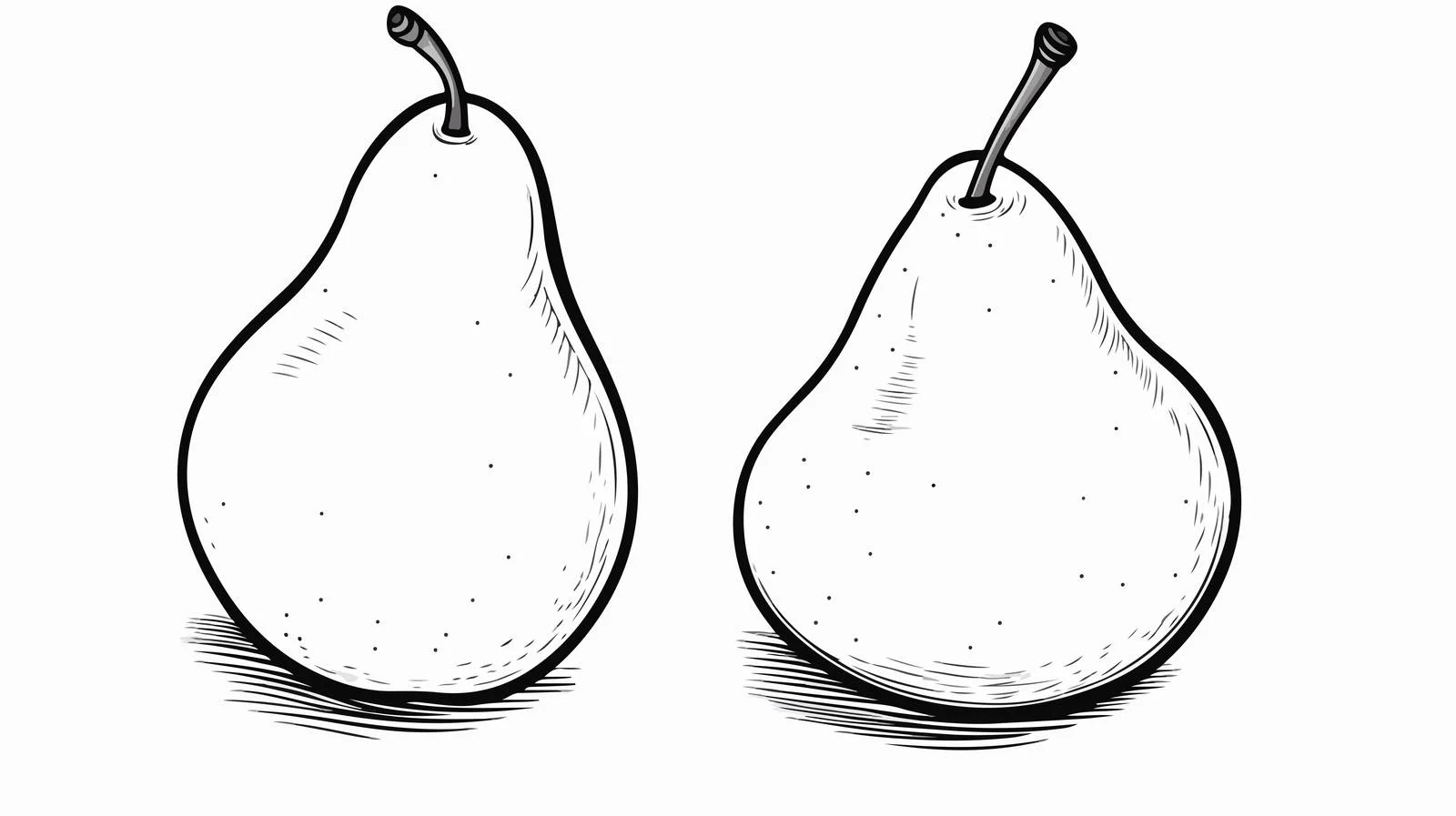Cartoon Pear Illustration — free download from Dotvec