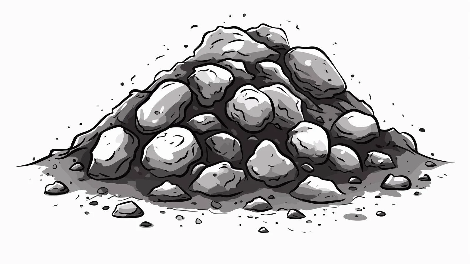Cartoon Dirt Pile Sketch — free download from Dotvec