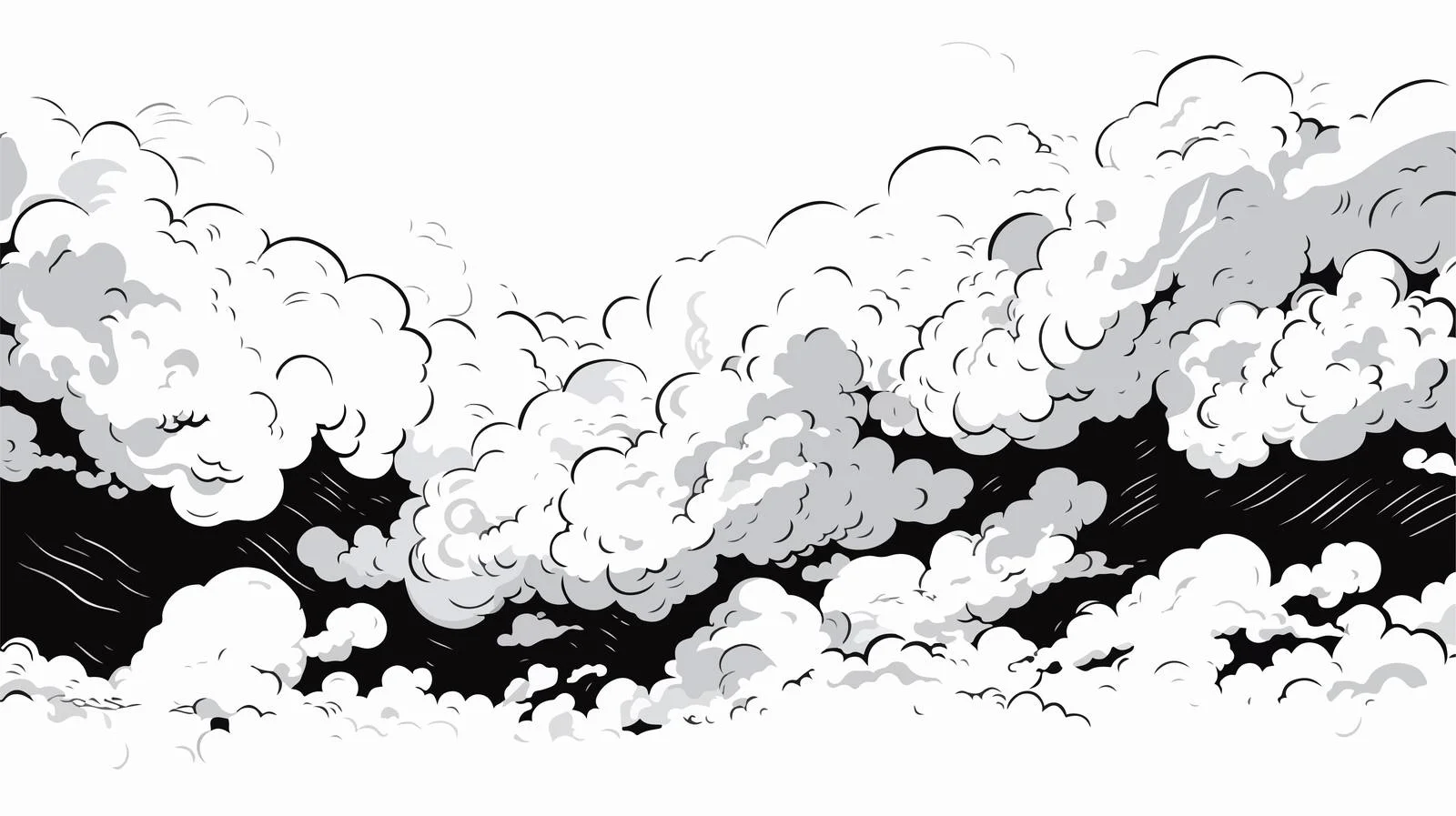 Cartoon Smoke Clouds Illustration — free download from Dotvec