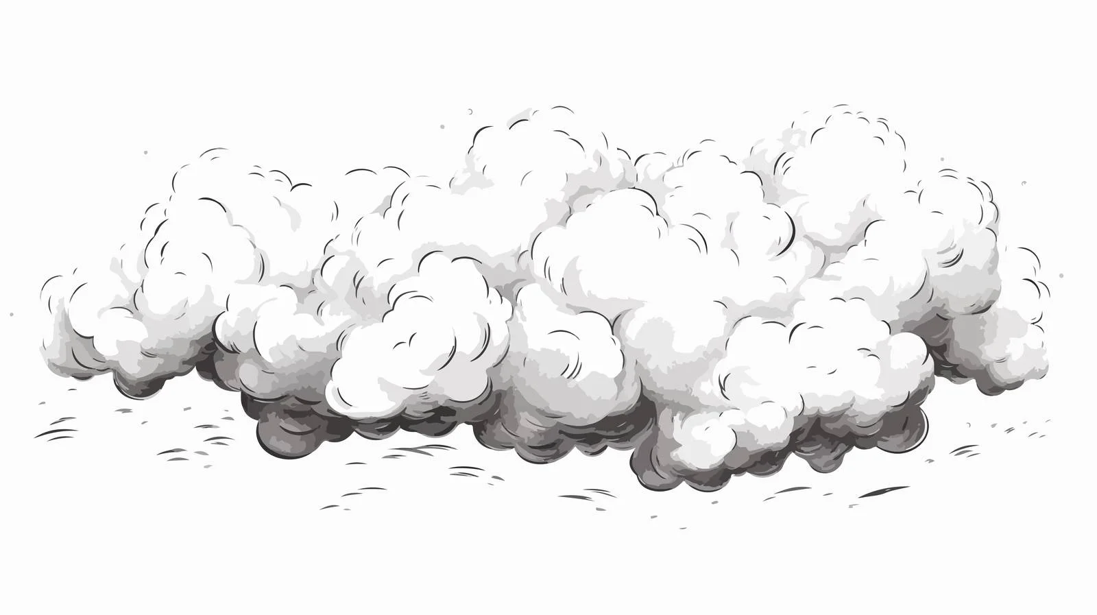 Cartoon Smoke Clouds — free download from Dotvec
