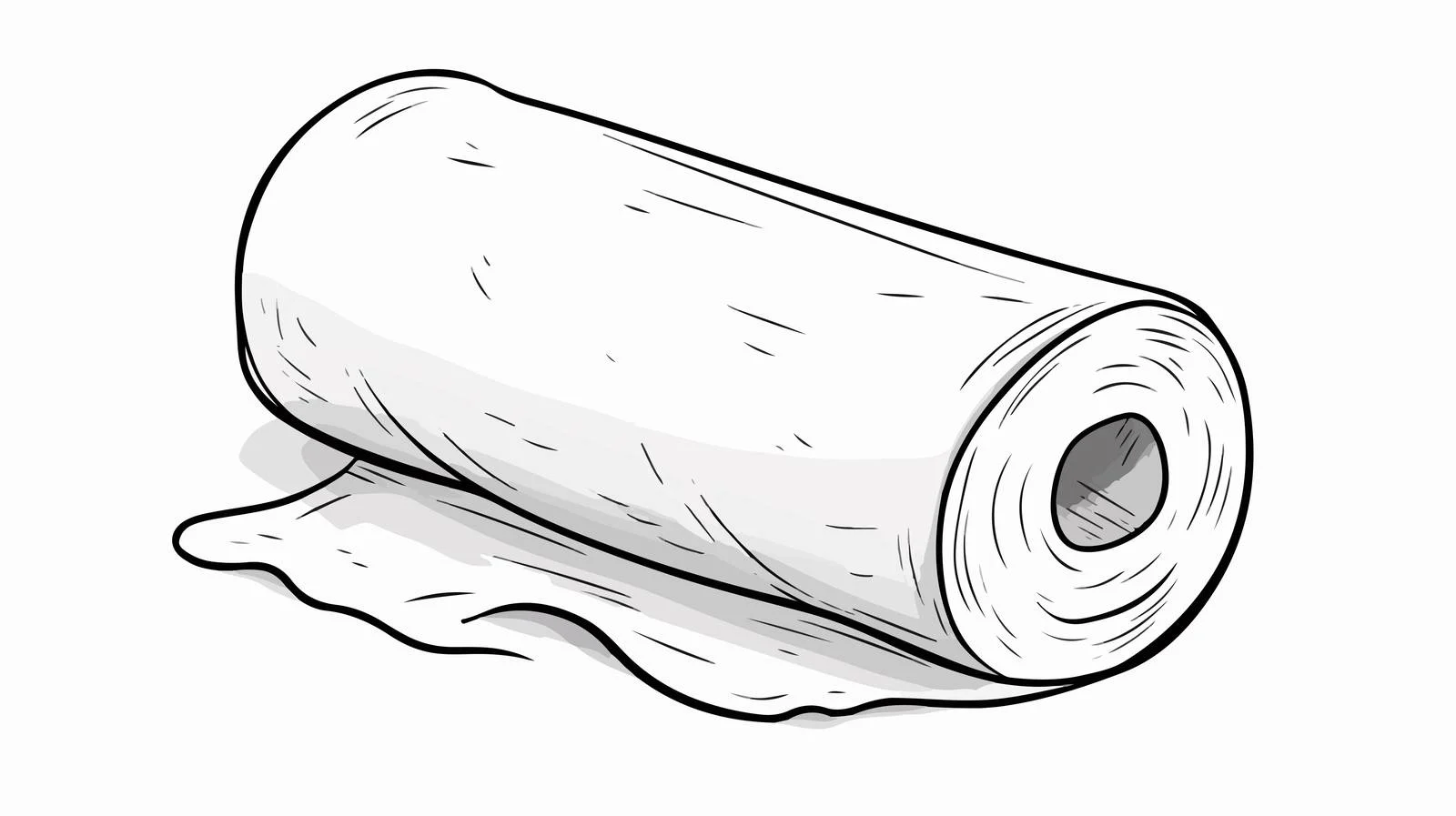 Whimsical Toilet Paper Illustration — free download from Dotvec
