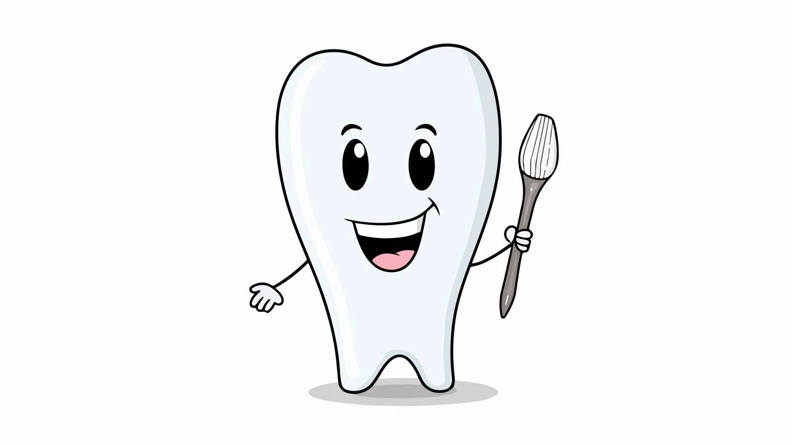 Cartoon Toothbrush Sketch — free download from Dotvec