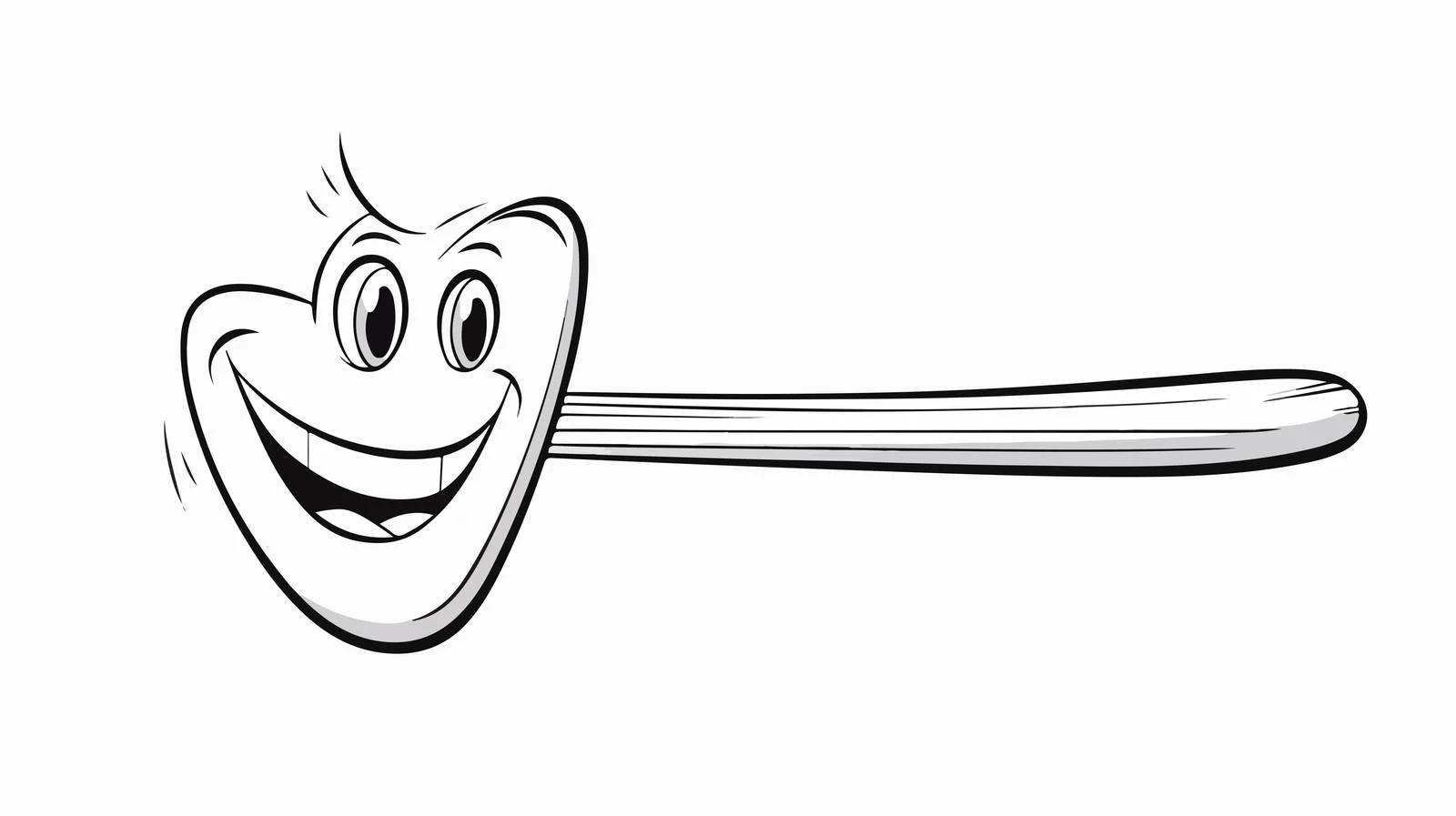 Hand-drawn Toothbrush Cartoon — free download from Dotvec