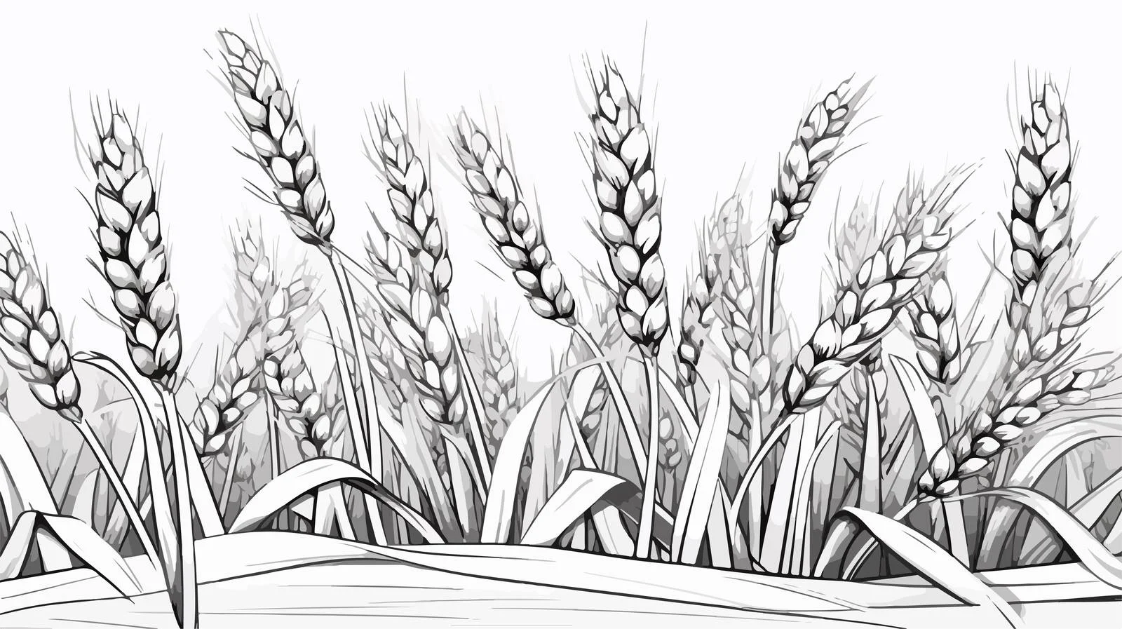 Cartoon Wheat Illustration — free download from Dotvec