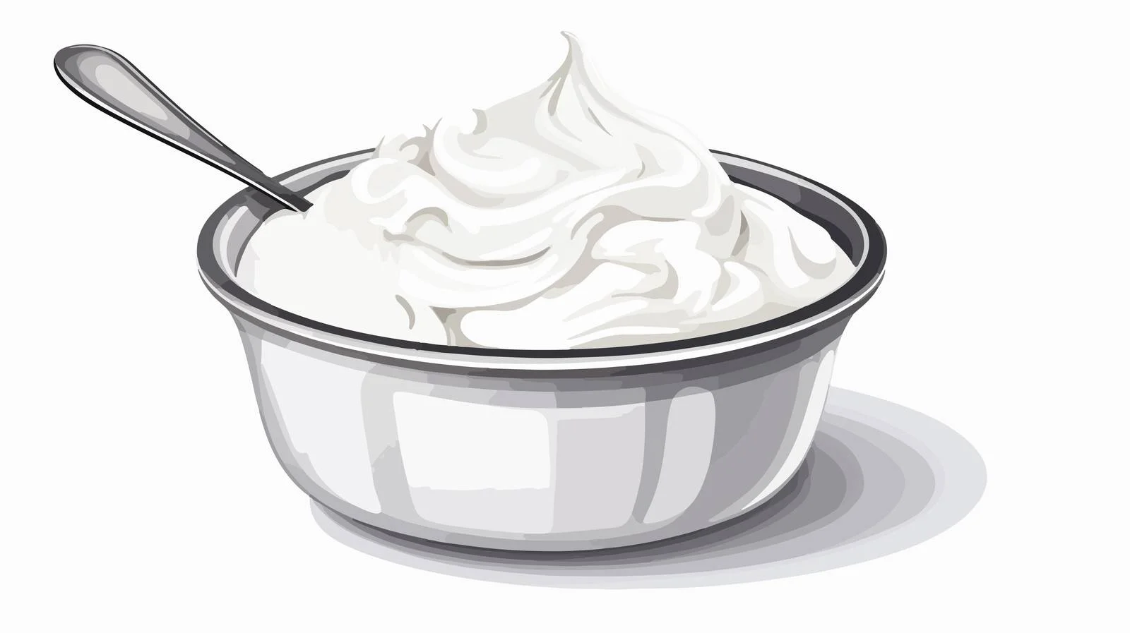 Artistic Cartoon Yogurt Illustration — free download from Dotvec