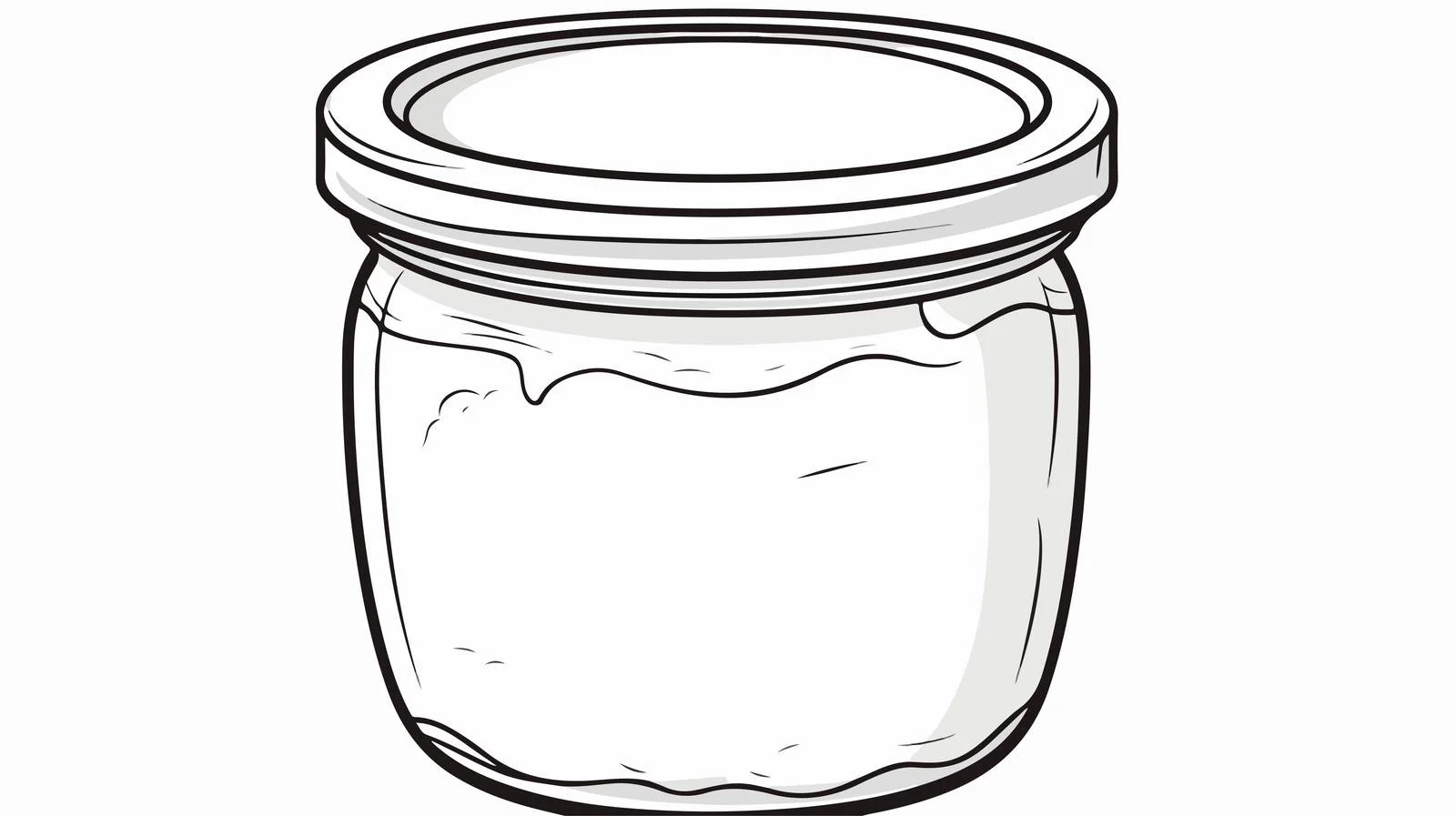 Whimsical Yogurt Pot Cartoon — free download from Dotvec