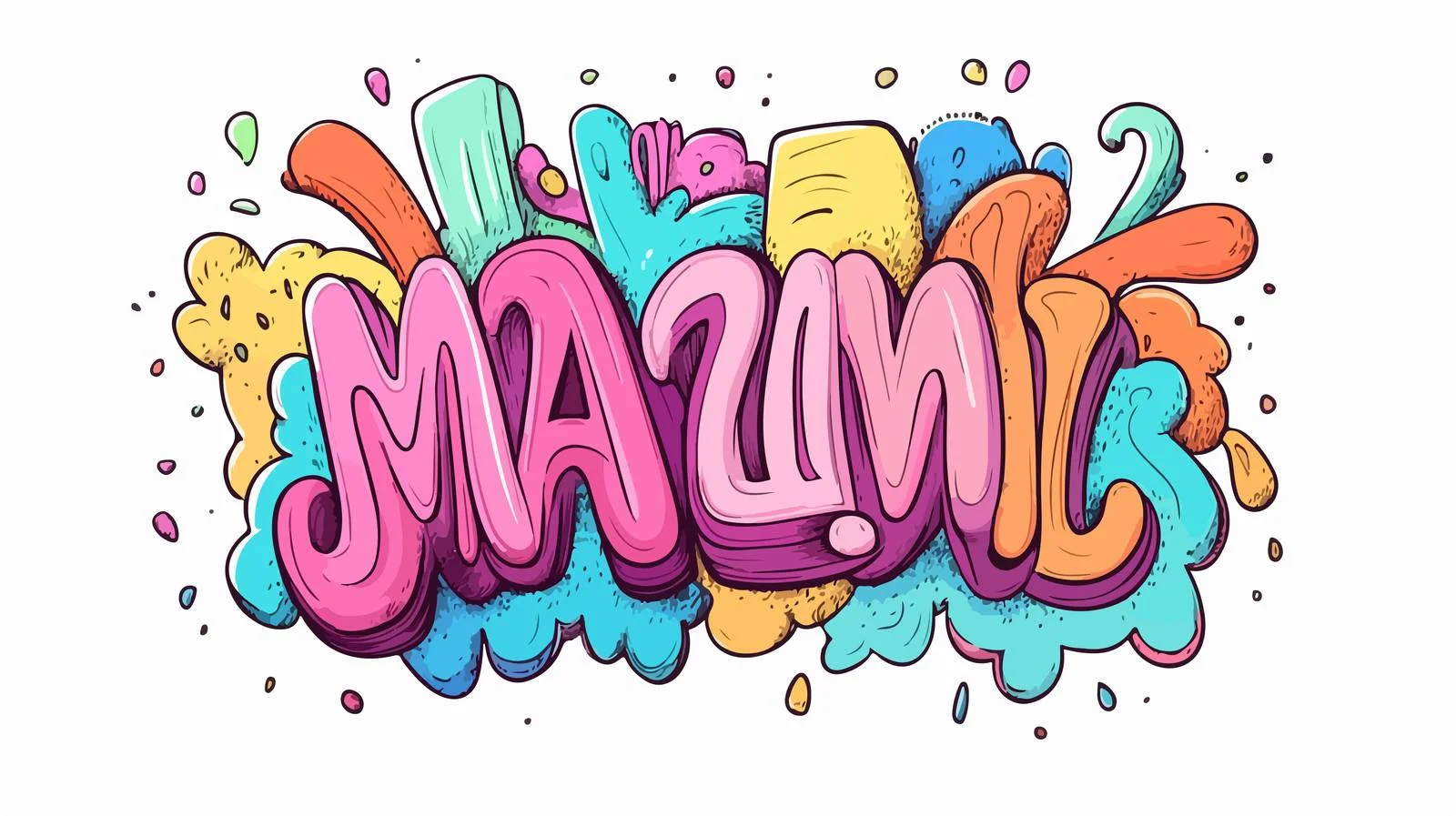 Cartoon Amazing Word Car Vector Illustration — free download from Dotvec