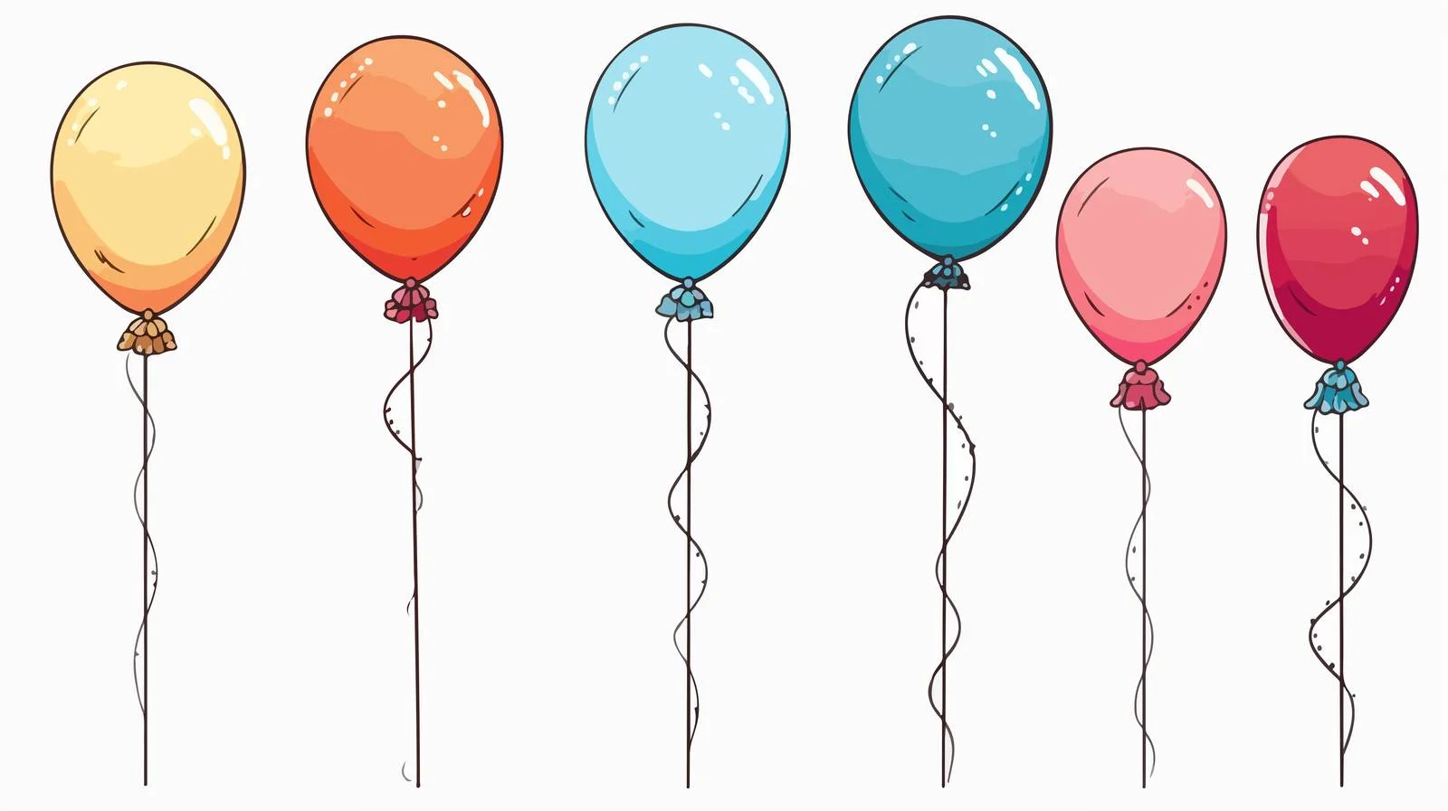 Whimsical Balloon Illustrations — free download from Dotvec