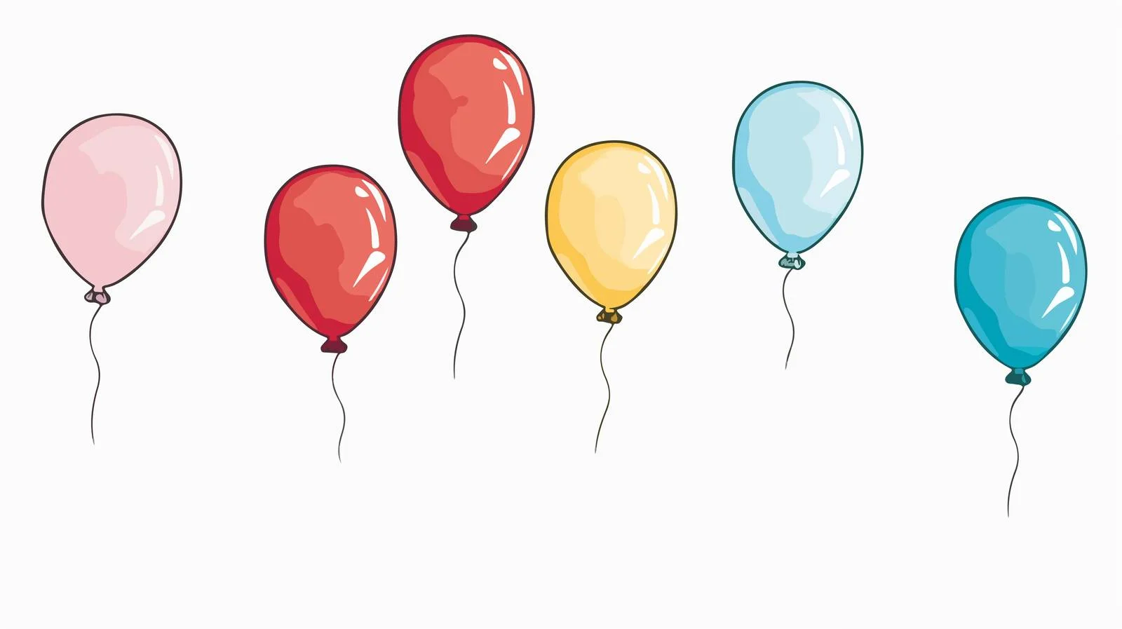 Playful Cartoon Balloons Vector Illustration — free download from Dotvec