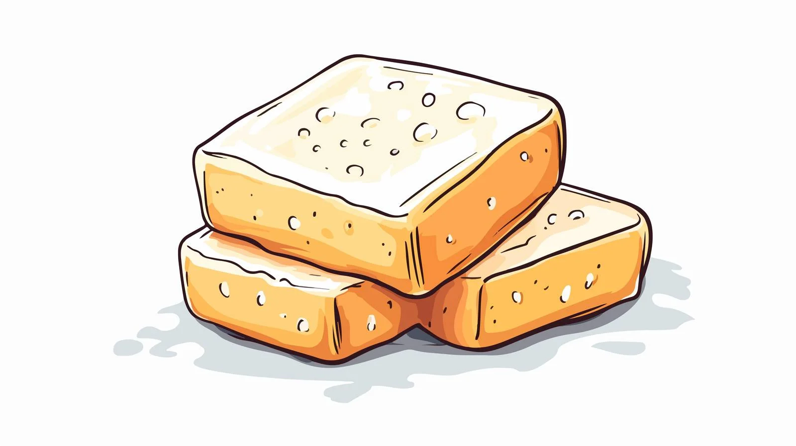 Hand-Drawn Cartoon Soap Bar Vector Illustration — free download from Dotvec