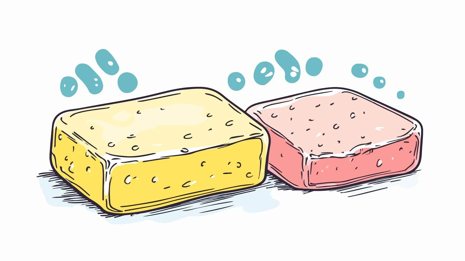 Hand-drawn Cartoon Soap Bar — free download from Dotvec