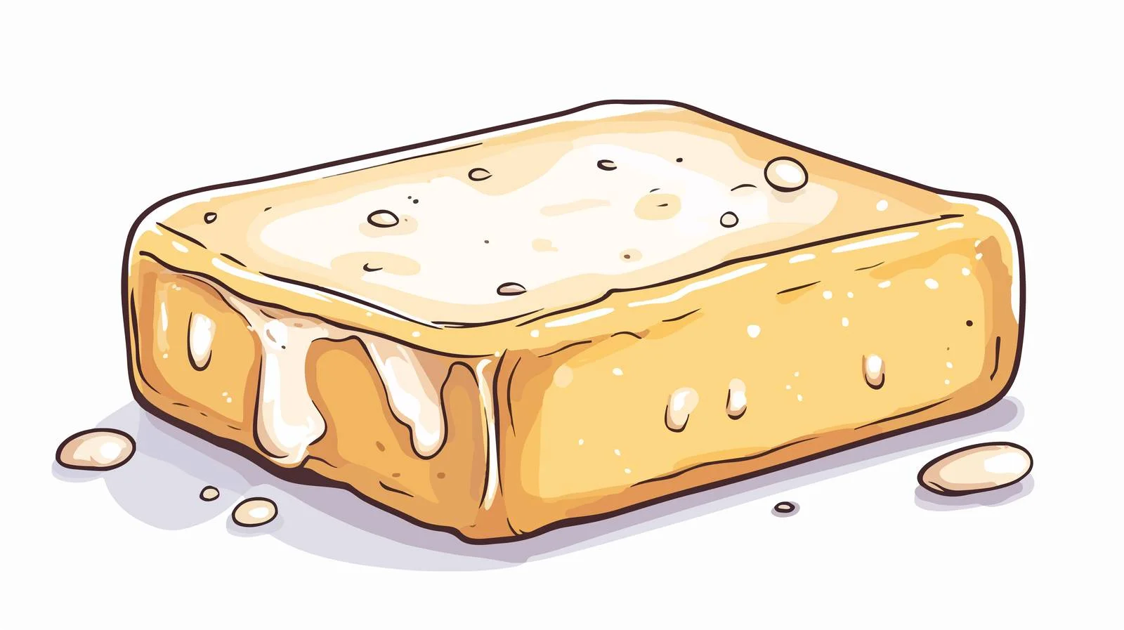 Hand-drawn Soap Bar Vector Illustration — free download from Dotvec