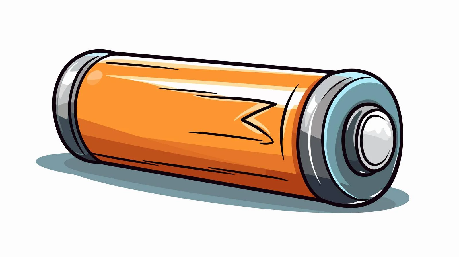 Cartoon Battery Stock Vector Illustration — free download from Dotvec