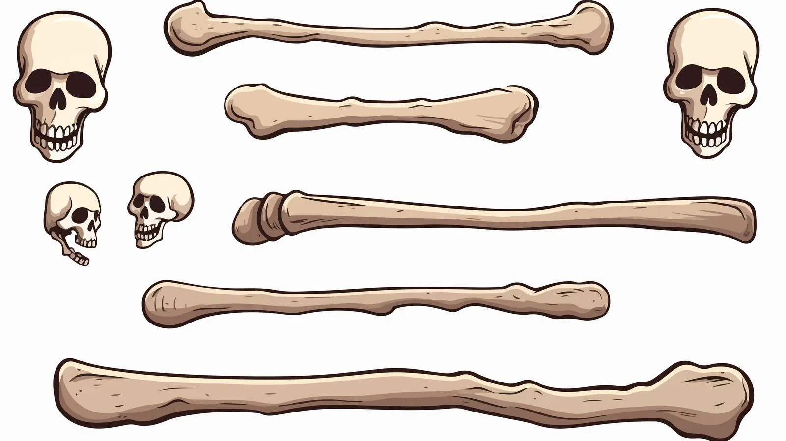 Cartoon Bone Vector Illustration — free download from Dotvec