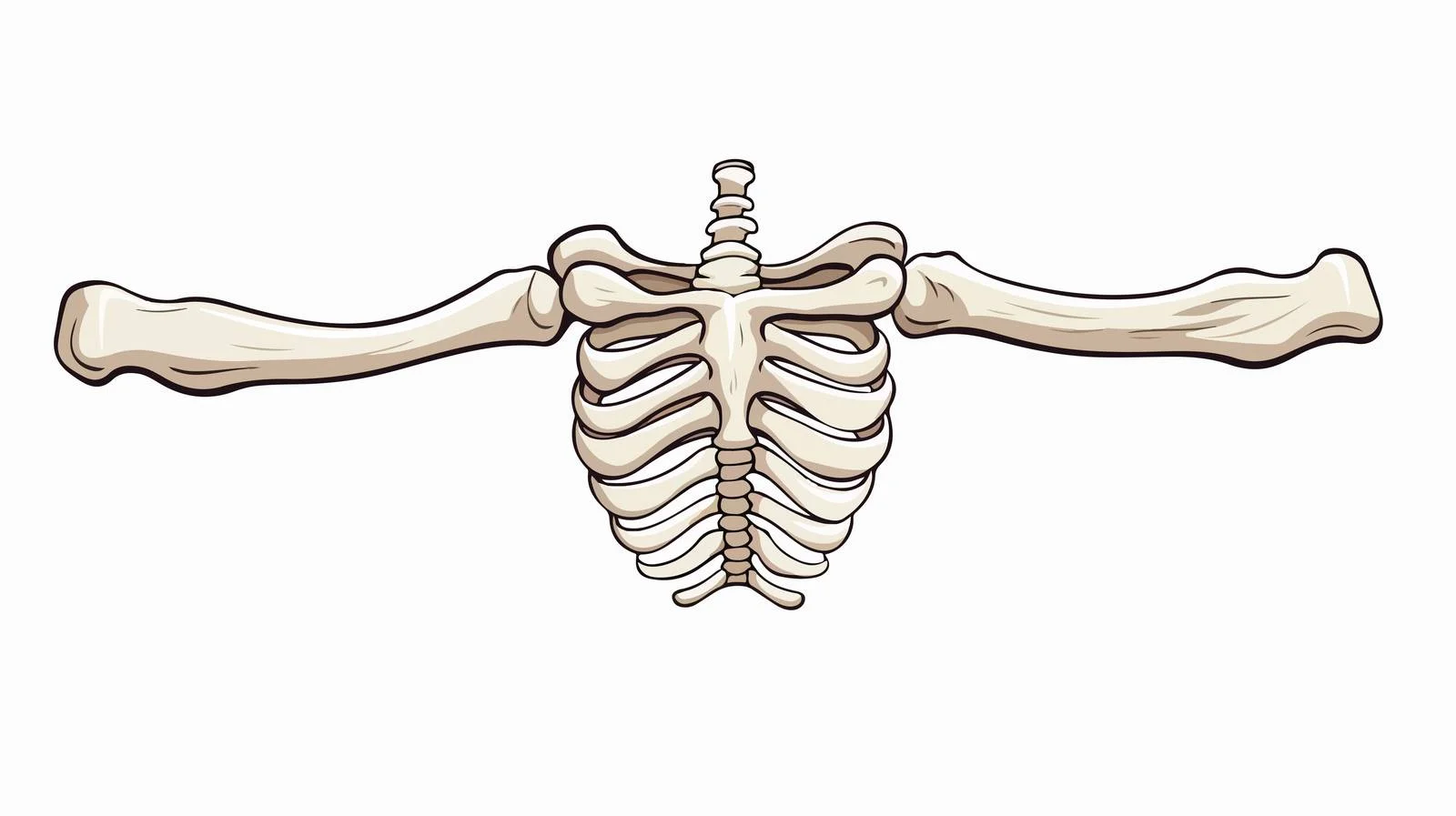 Hand-Drawn Cartoon Bone Vector Illustration — free download from Dotvec