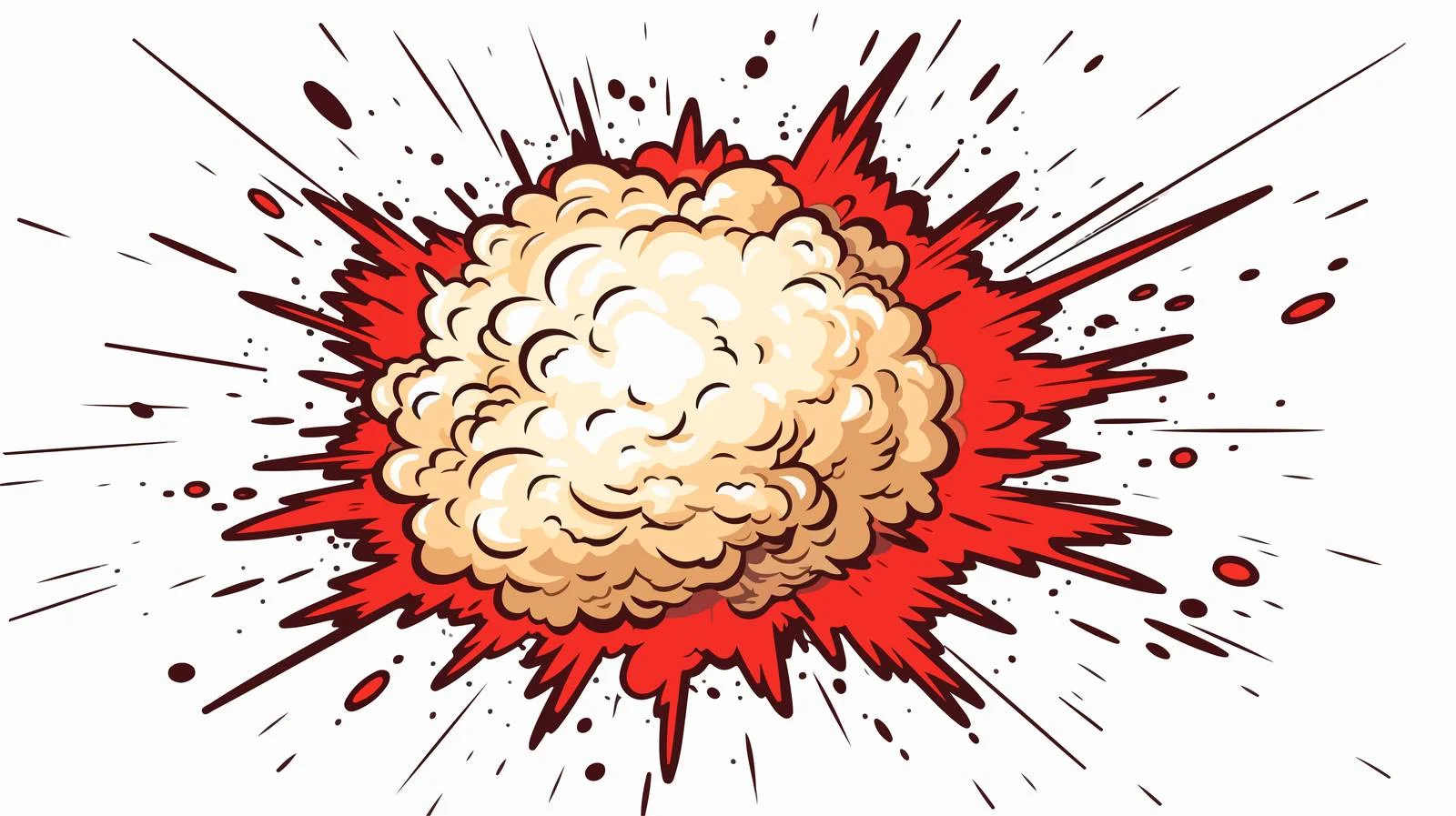 Comic Explosion Stock Illustration — free download from Dotvec