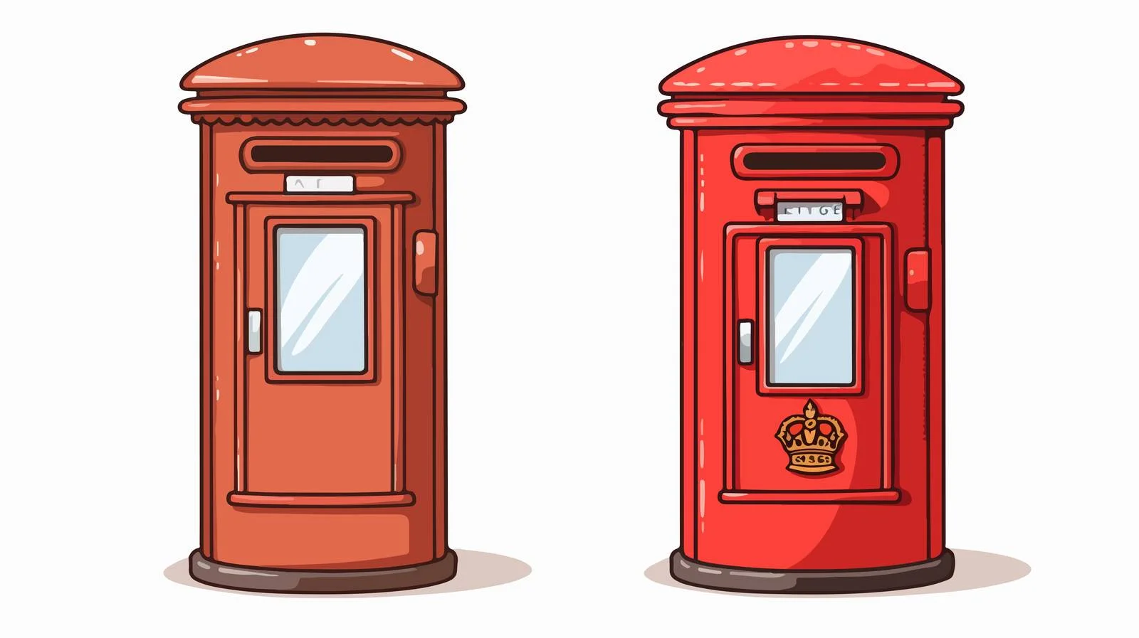 Quaint British Post Box Illustration — free download from Dotvec