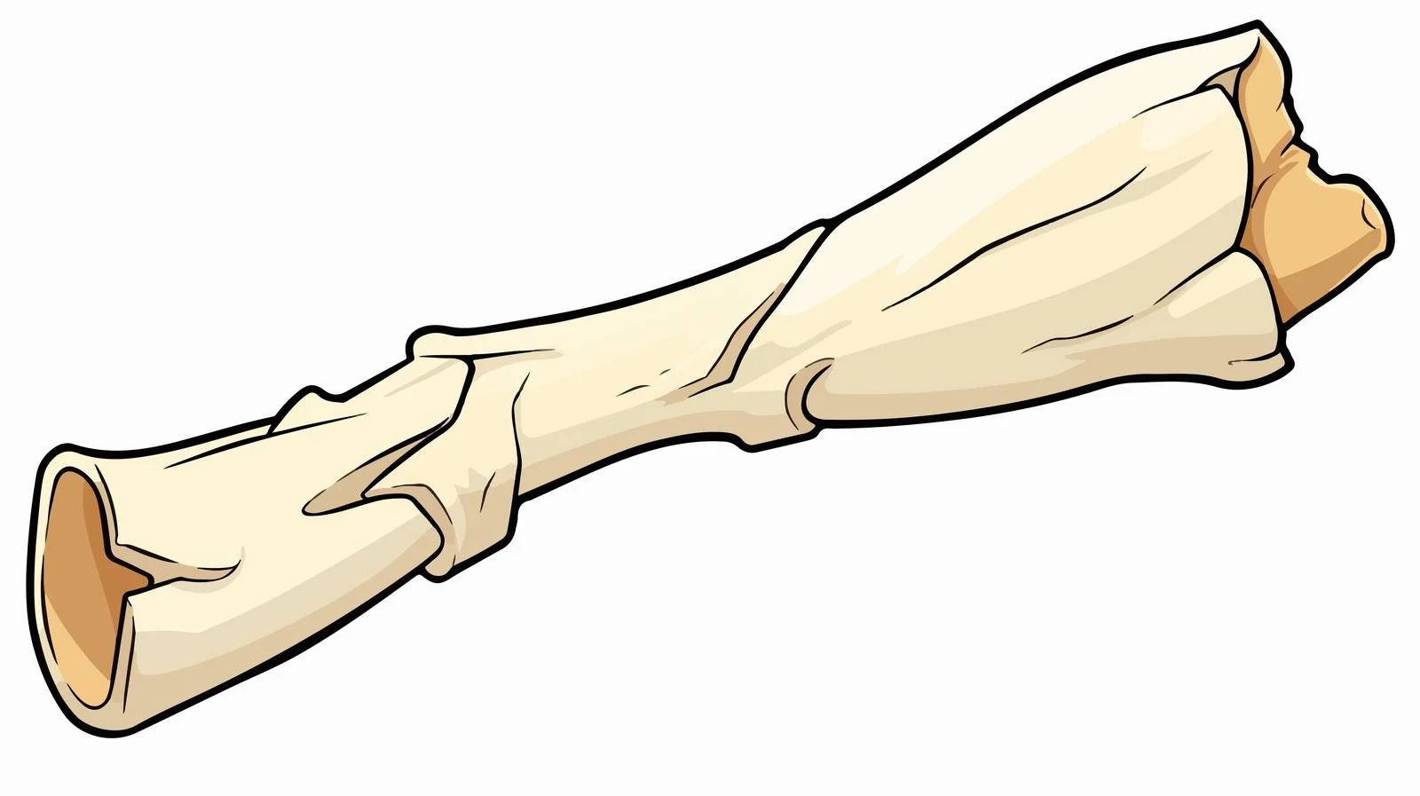 Cartoon Broken Bone Vector Illustration — free download from Dotvec