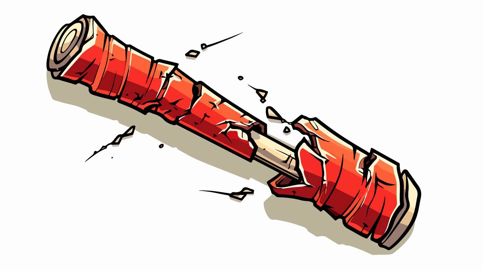 Injured Bone Cartoon Vector Illustration — free download from Dotvec