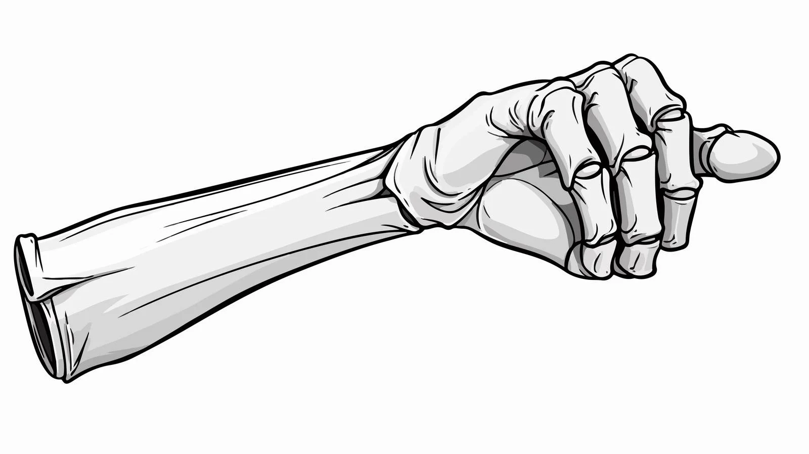 Cartoon Broken Bone Vector Illustration — free download from Dotvec