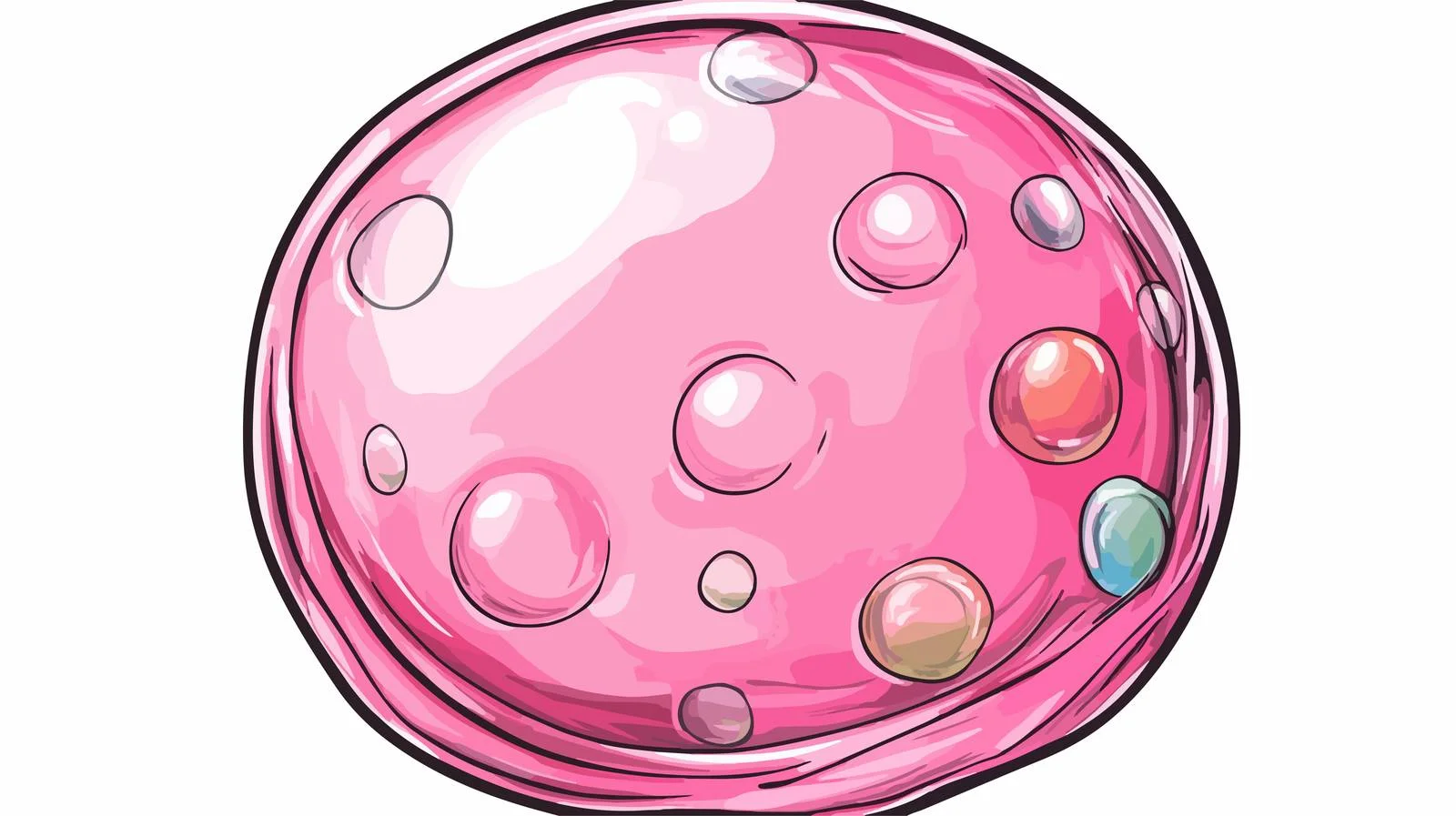 Bubble Gum Cartoon Vector Illustration — free download from Dotvec