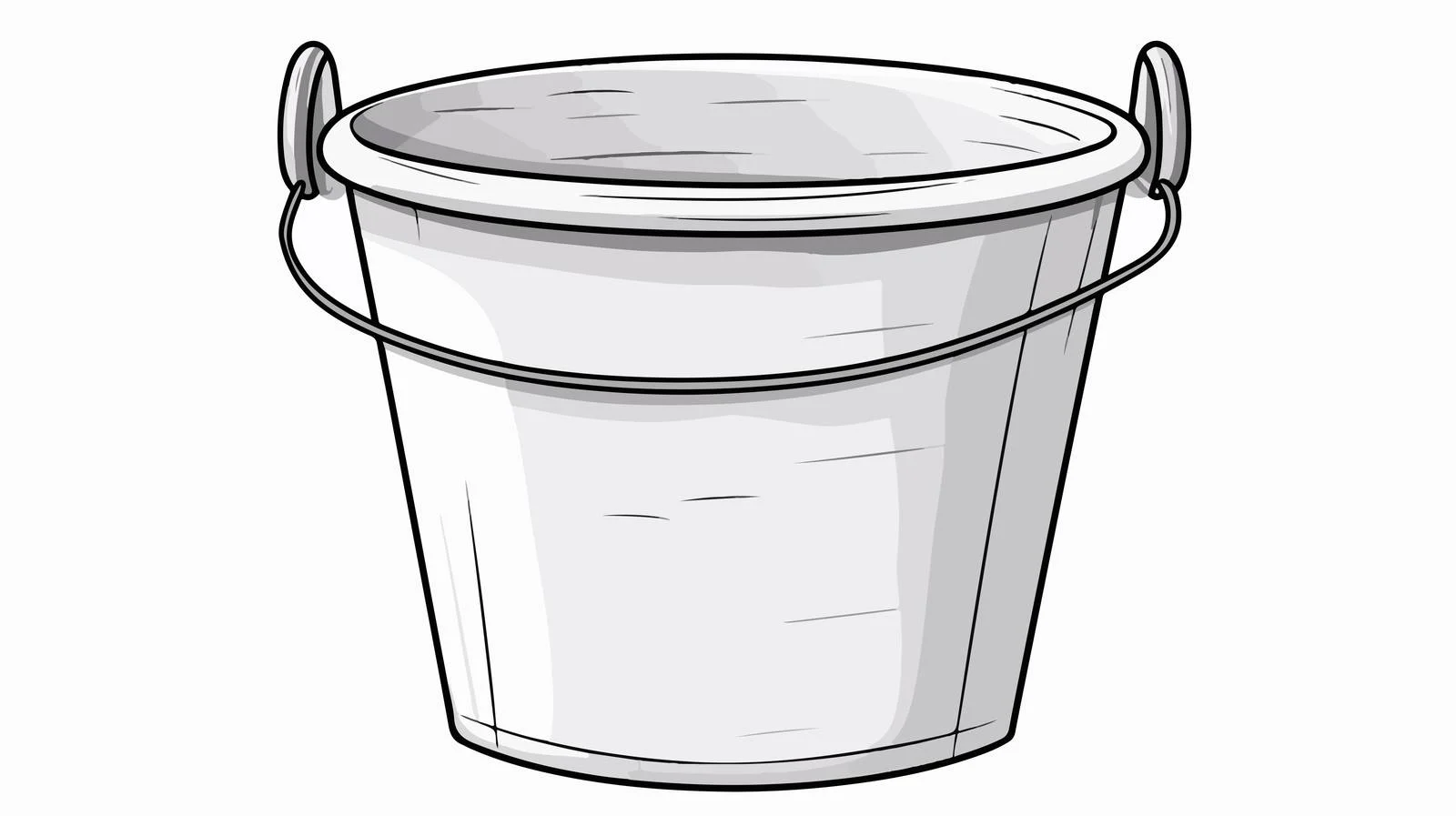 Cartoon Bucket Stock Vector Illustration — free download from Dotvec