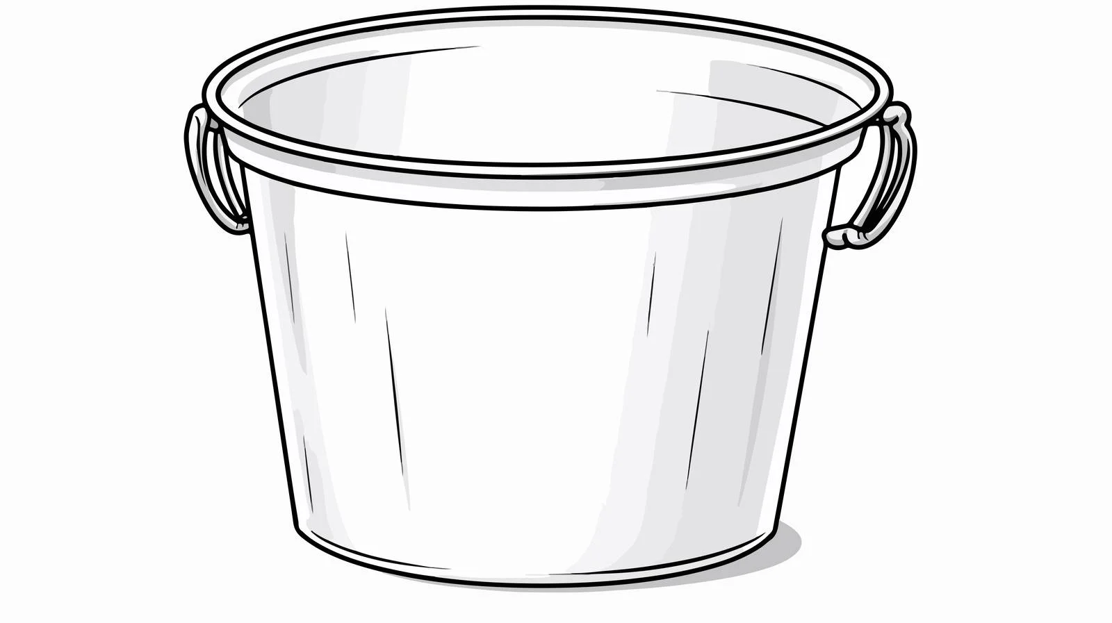 Whimsical Cartoon Bucket Vector Illustration — free download from Dotvec
