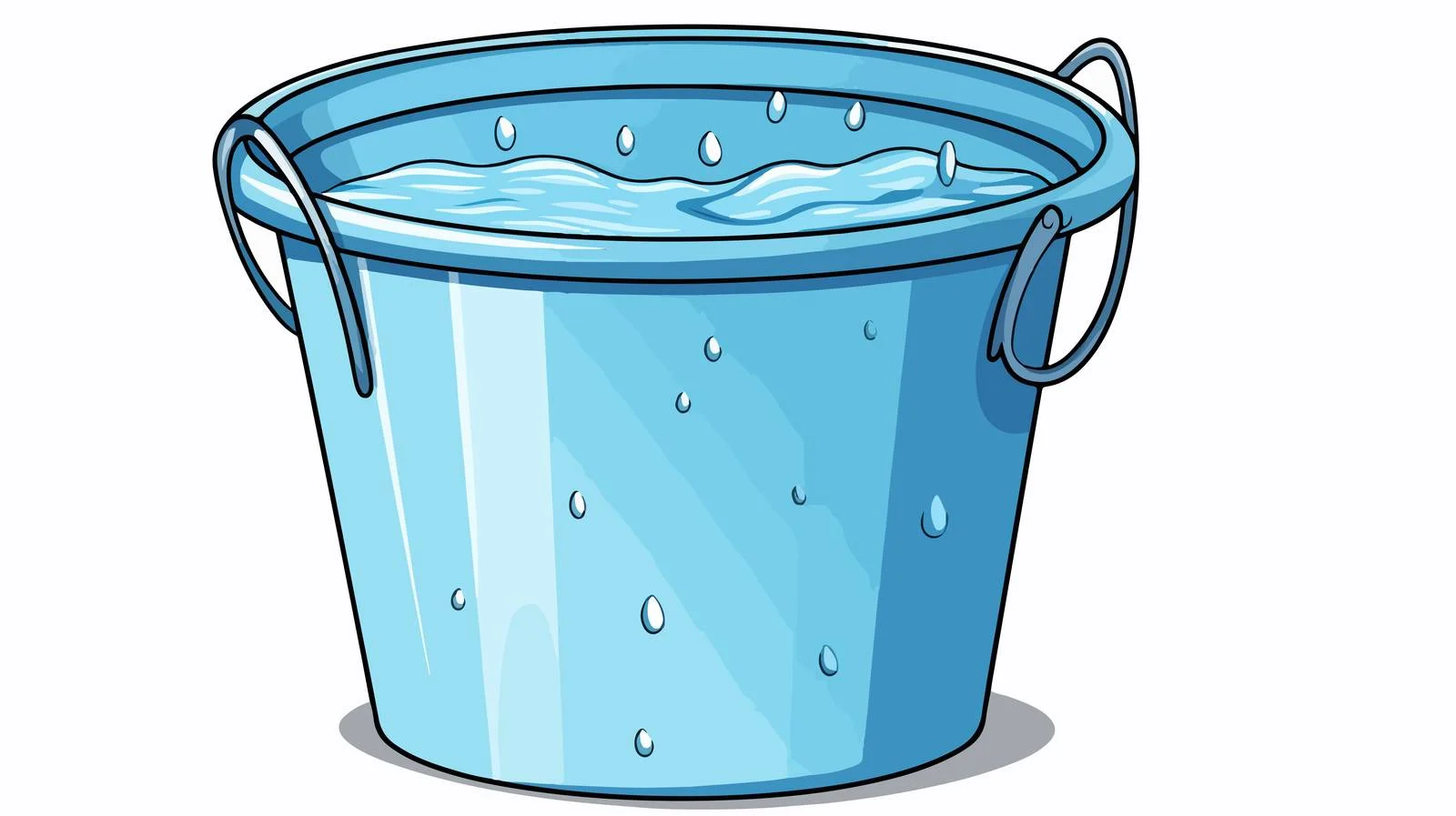 Illustration: Bucket of Water — free download from Dotvec