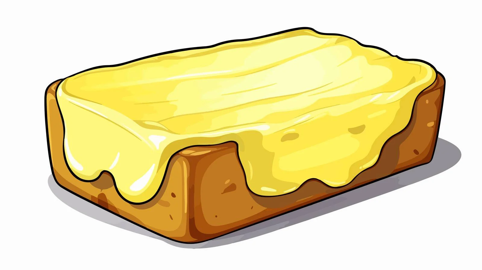 Cute Cartoon Butter Vector Illustration — free download from Dotvec