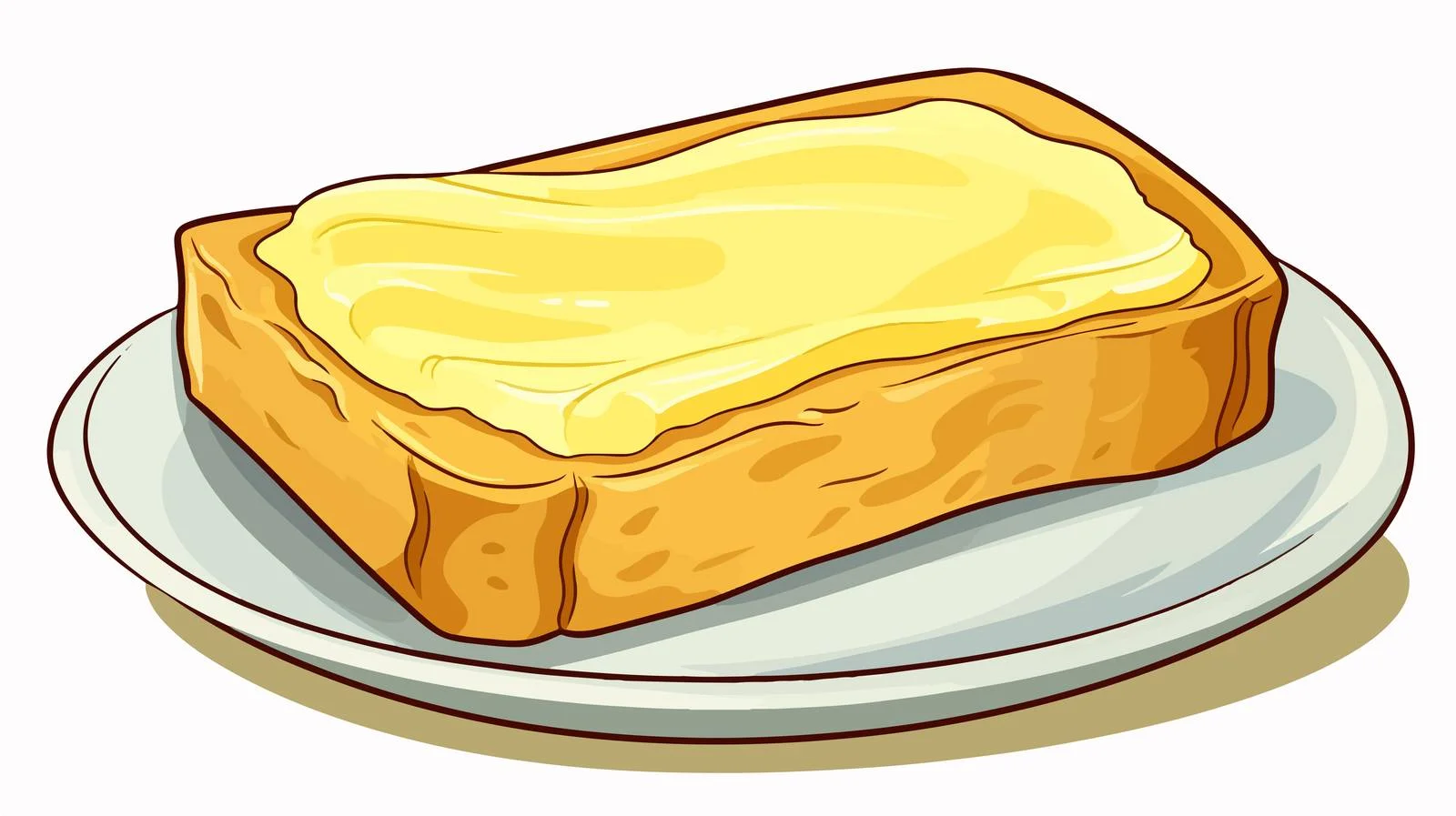 Whimsical Cartoon Butter Vector Illustration — free download from Dotvec