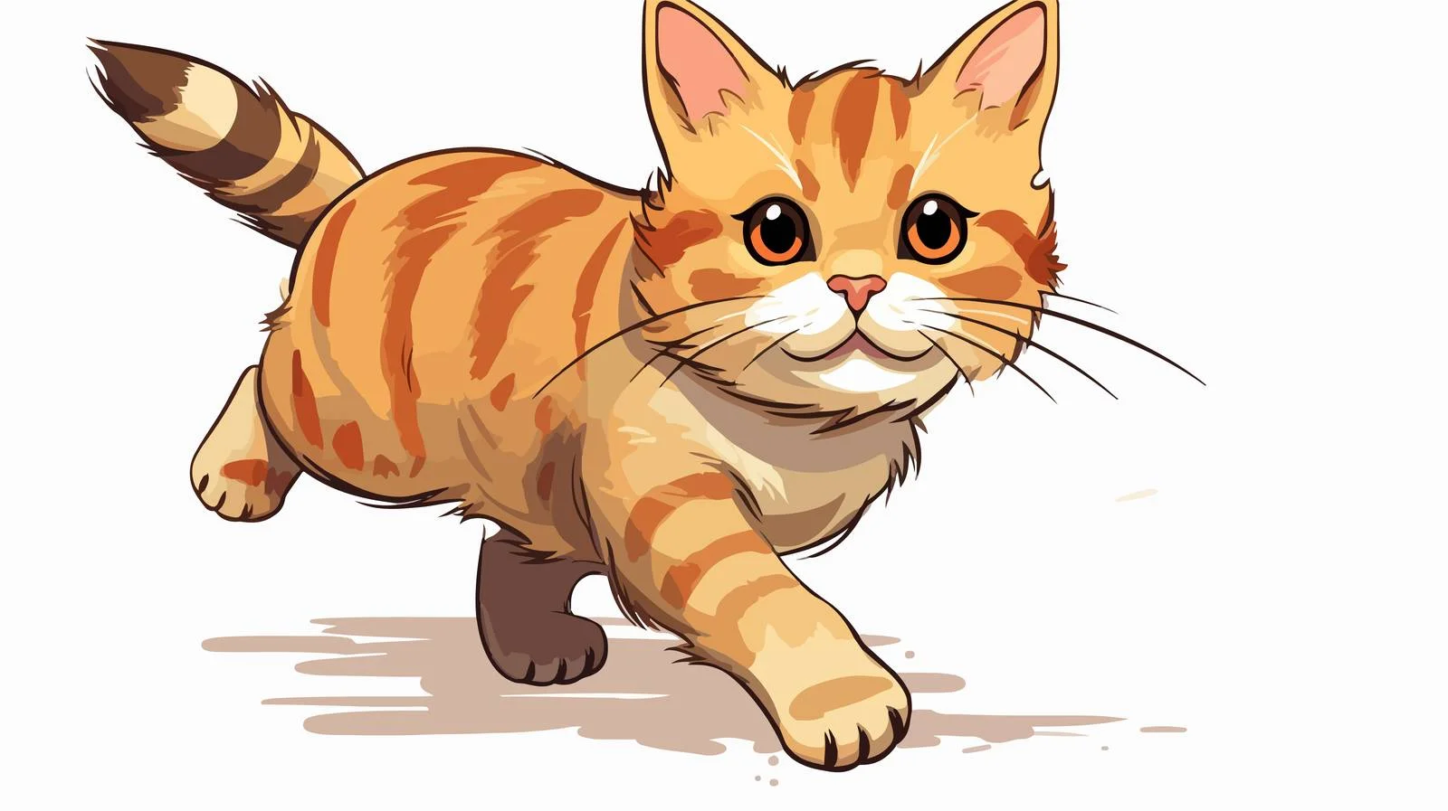 Whimsical Cartoon Cat Illustration — free download from Dotvec