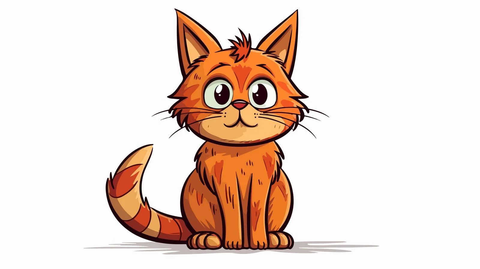 Whimsical Cartoon Cat Illustration — free download from Dotvec