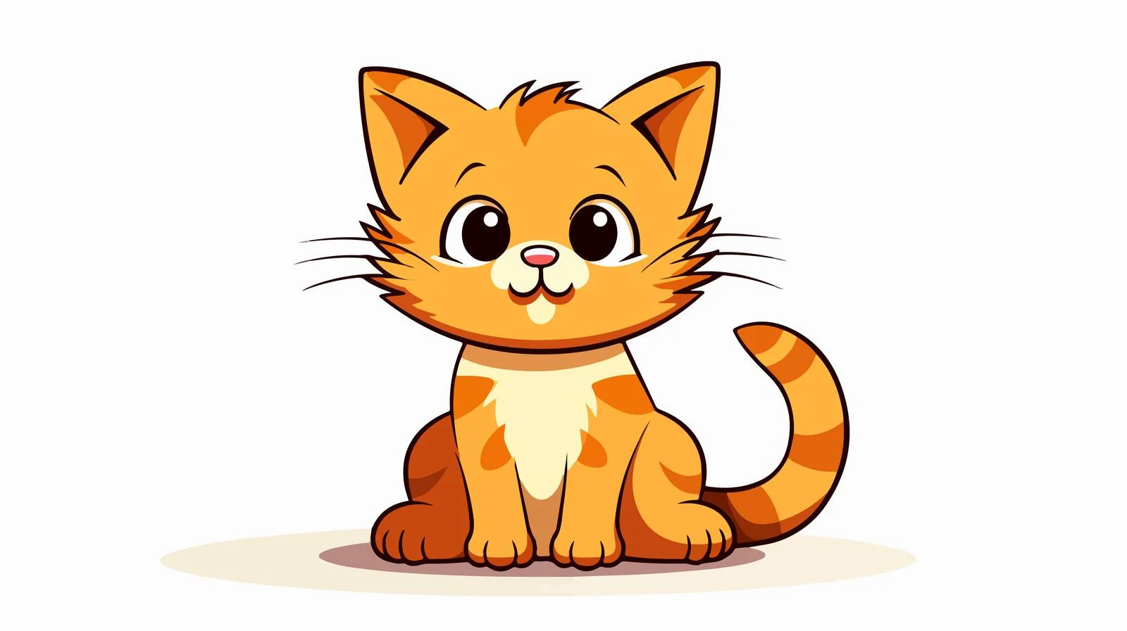 Whimsical Cartoon Cat Illustration — free download from Dotvec
