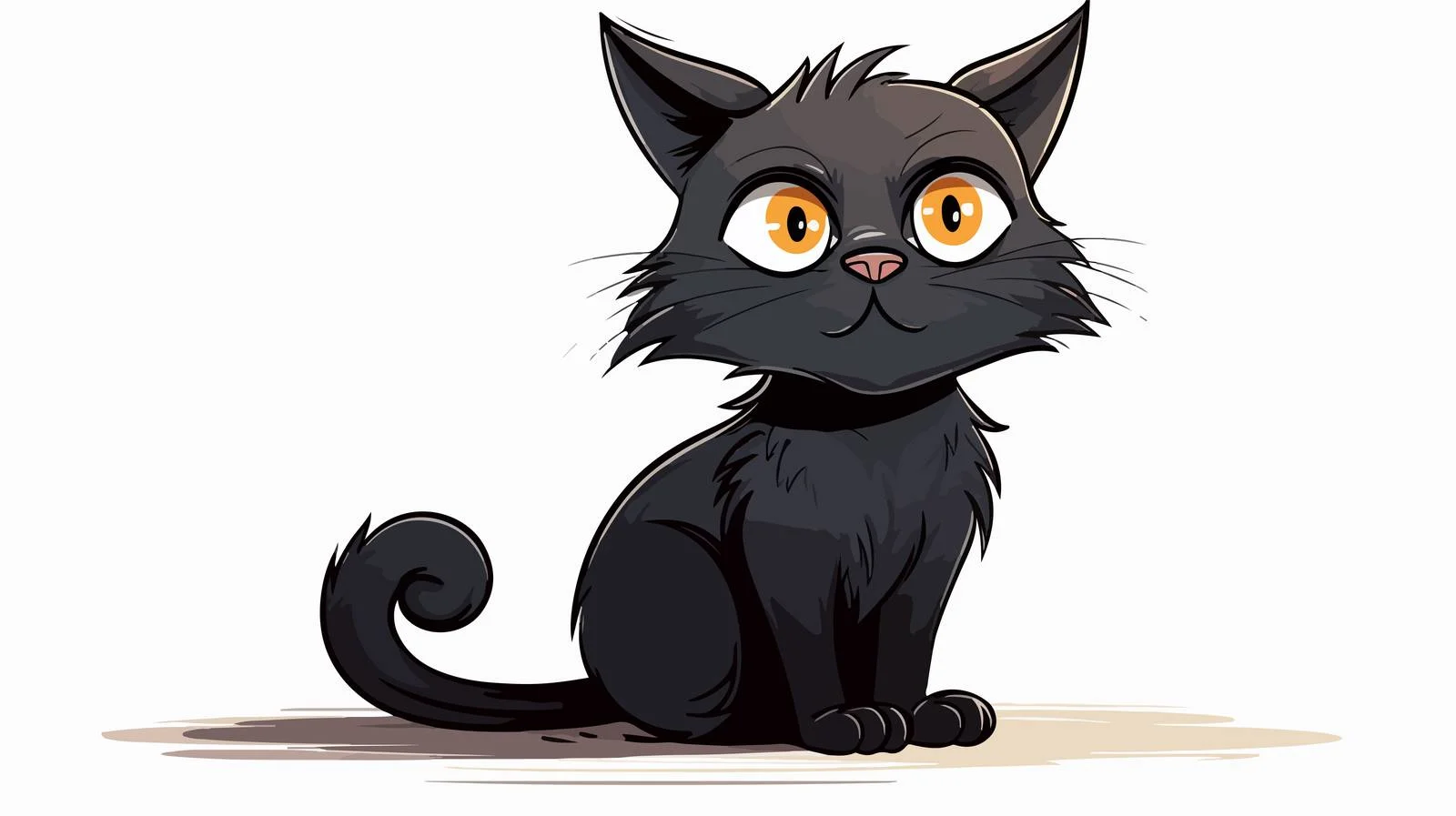 Whimsical Cartoon Cat Illustration — free download from Dotvec