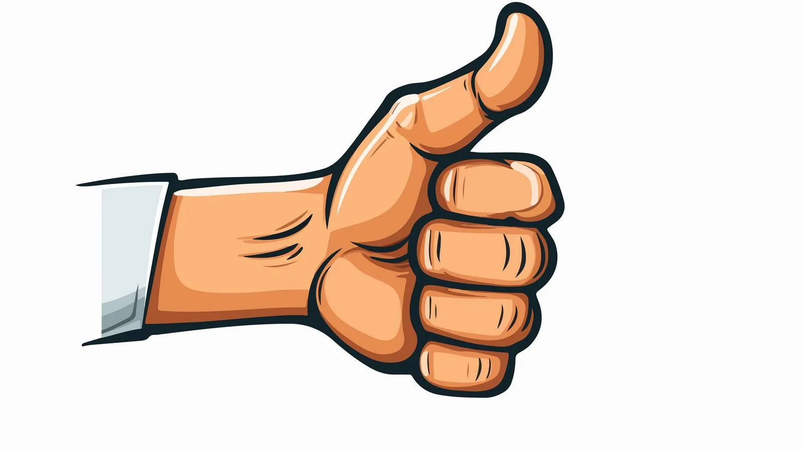 Interactive Click Cartoon Hand Sign — free download from Dotvec