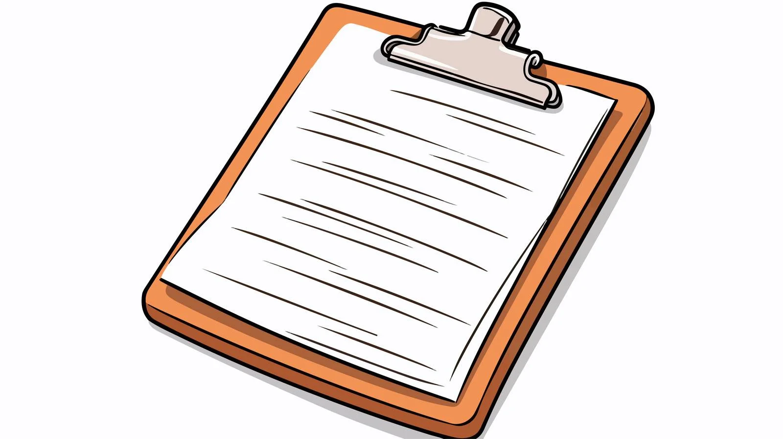 Cartoon Clipboard Illustration — free download from Dotvec